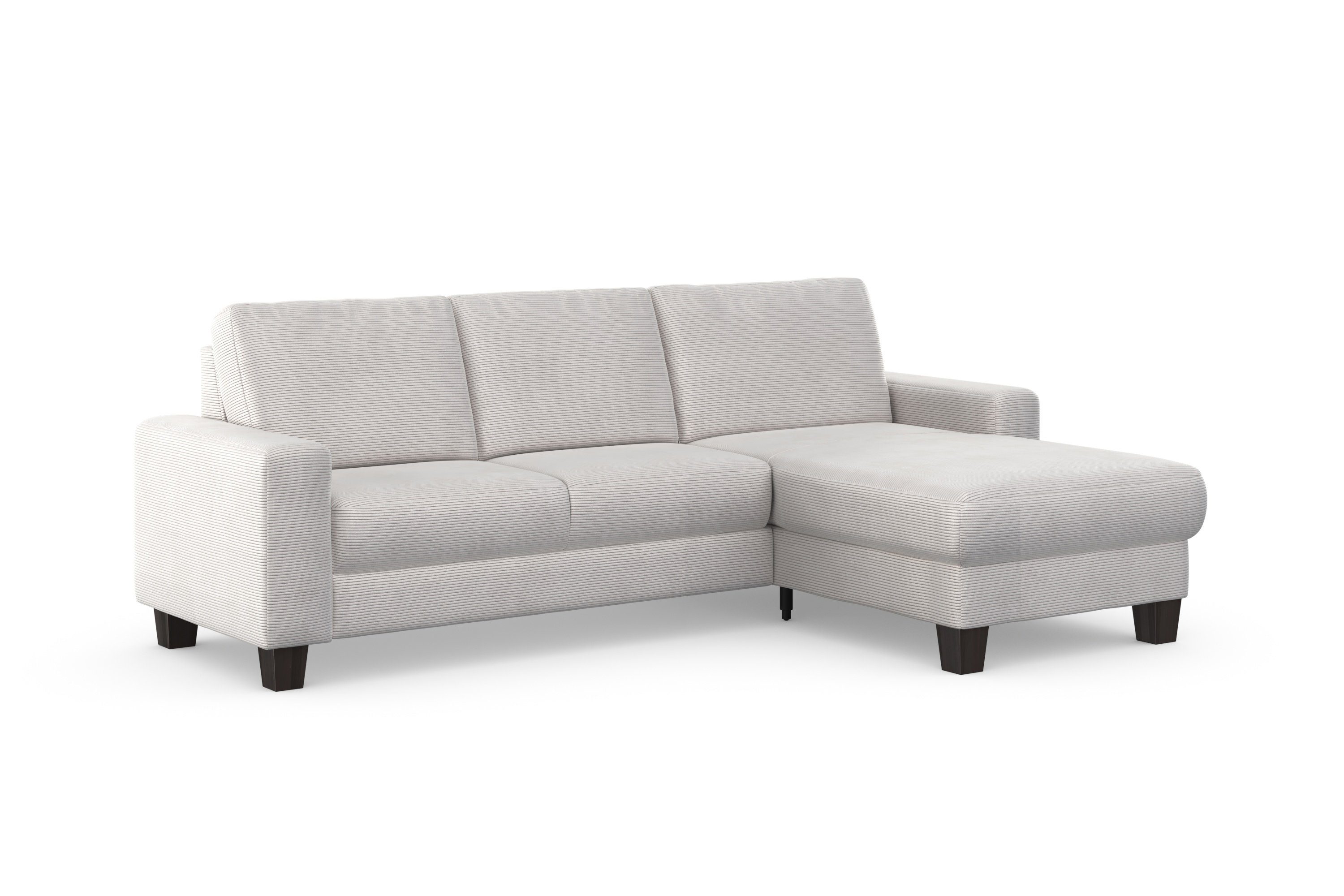 Home affaire Hoekbank Summer L-vorm met récamier, met of zonder slaapfunctie en bedkist, cordbekleding,