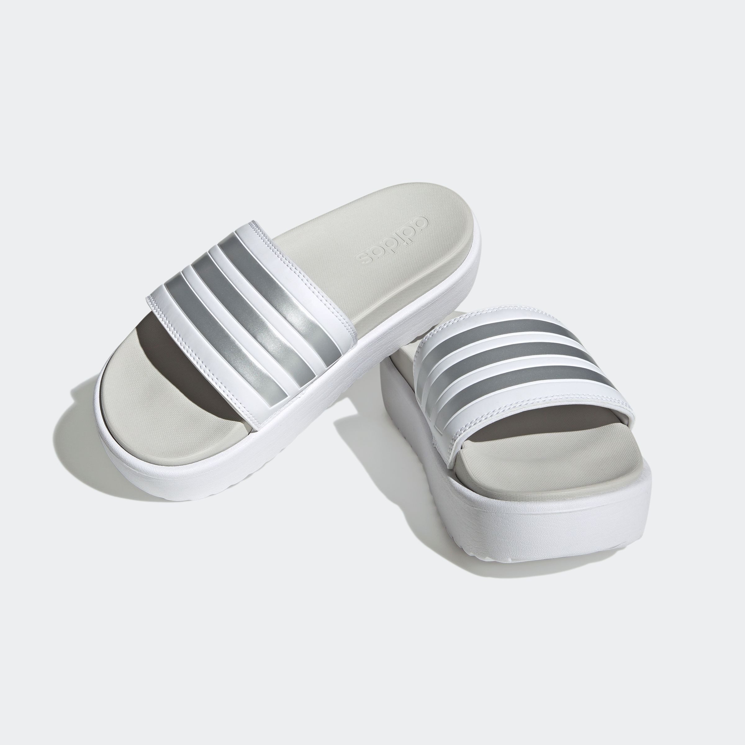 adidas Sportswear Badslippers Platform adilette dames badslippers maat 43 1/3 EU wit