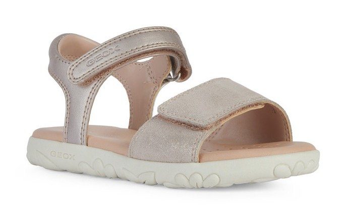 Geox Sandalen J SANDAL HAITI GIRL , zomerschoen, klittenbandschoen, sandaal, met brede klittenbandsluiting kinderen sandalen maat 35 EU roze