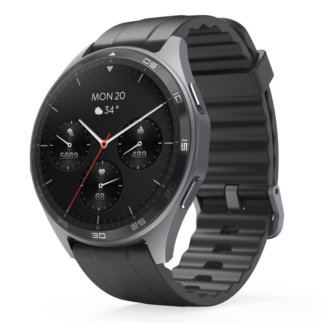 Hama Smartwatch 1,43“ met GPS (fitness, belfunctie, hartslag, waterdicht)