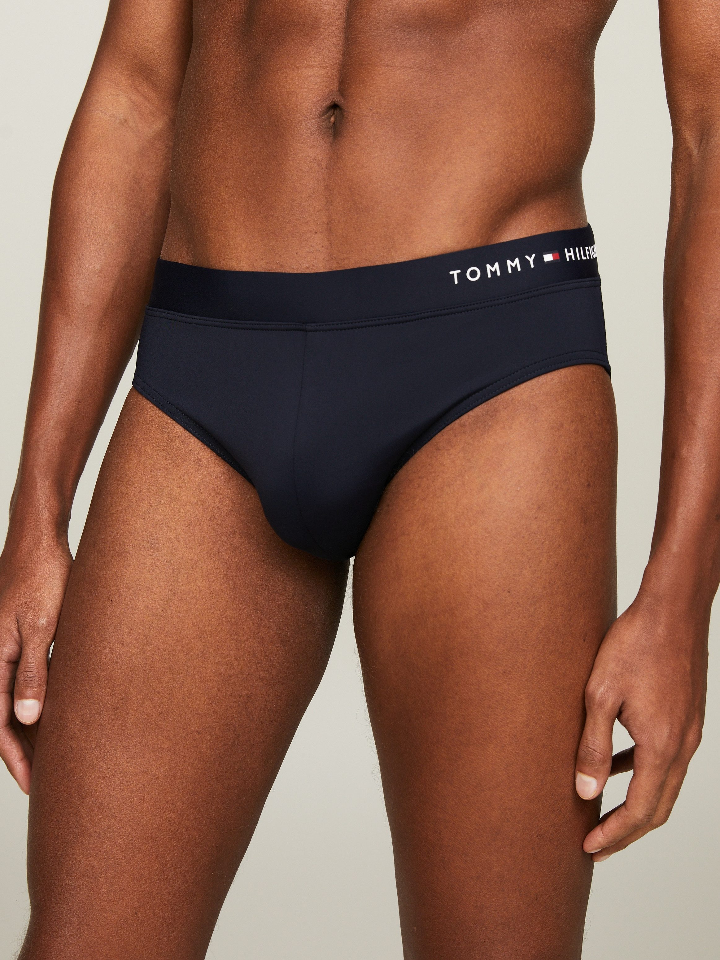 Tommy Hilfiger Swimwear Zwembroek Brief met een logo-opschrift