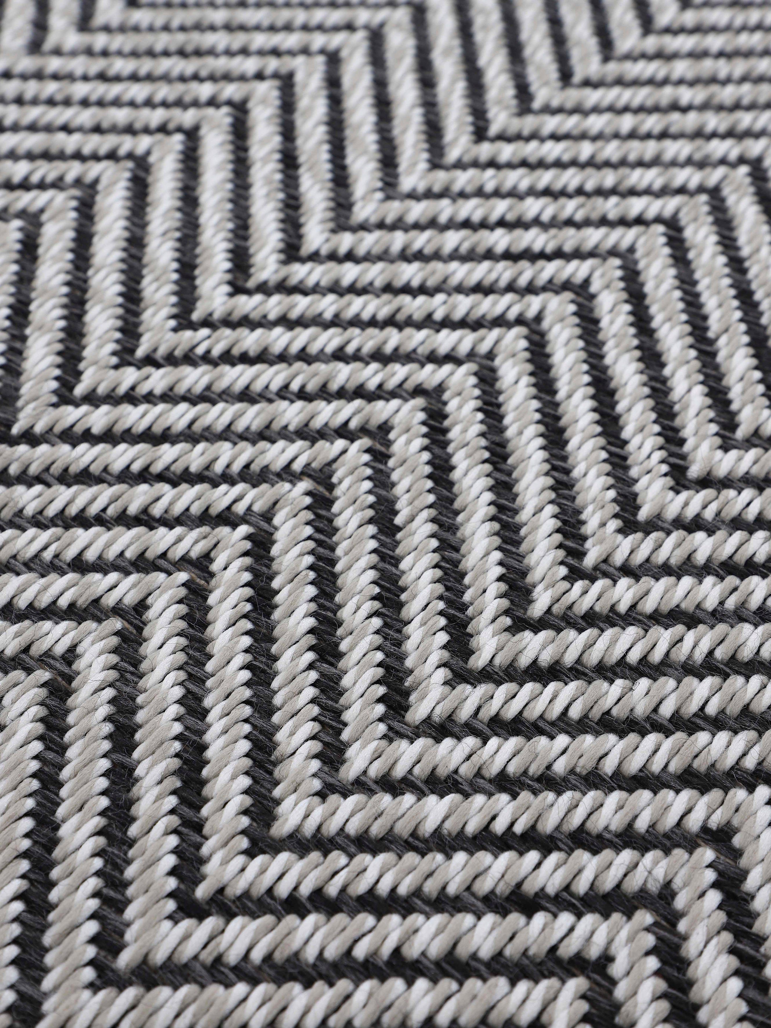 carpetfine Vloerkleed Boho 106 robust vlakweefsel, sisal look, uv-bestendig, buitenruimte