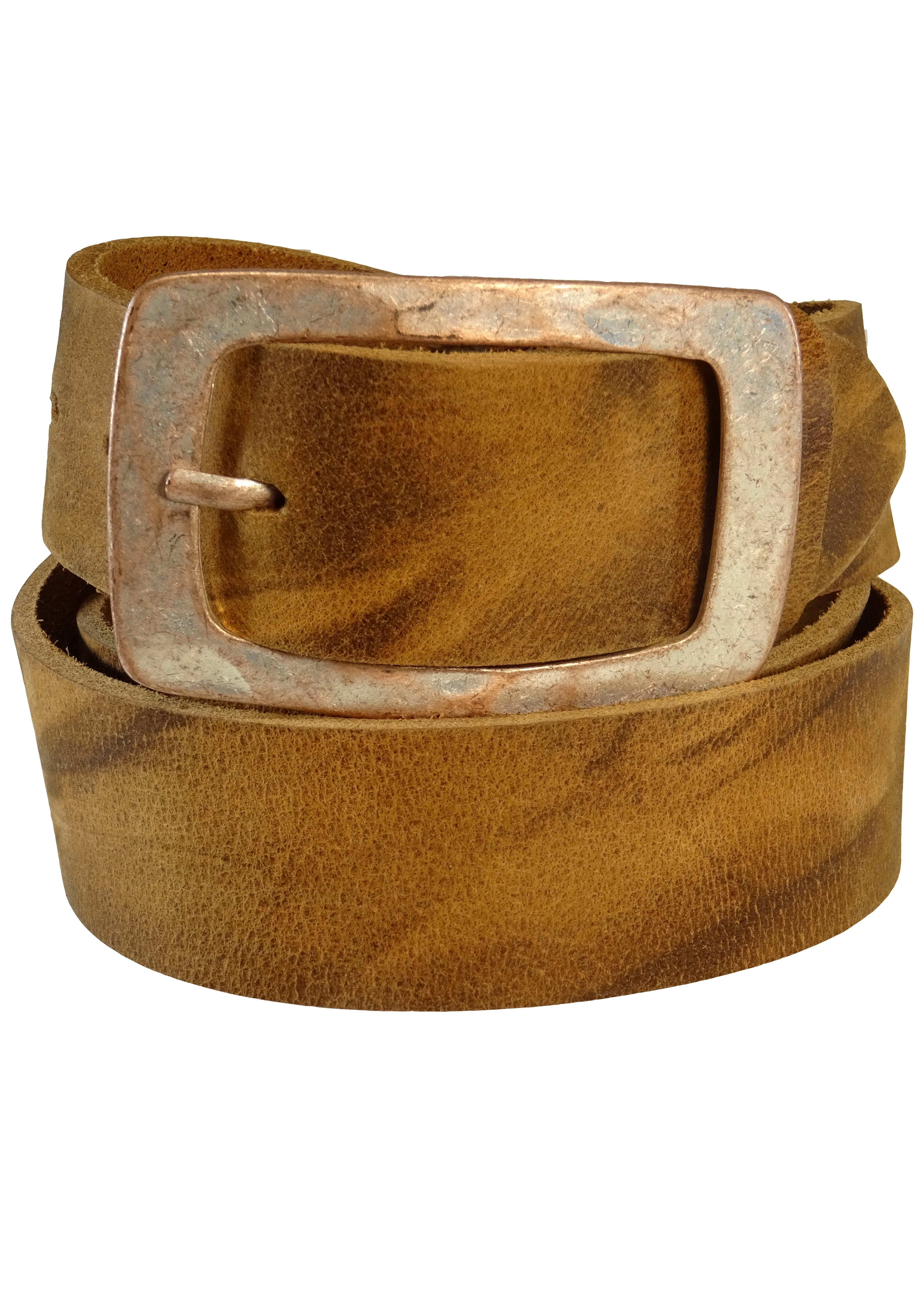 RETTUNGSRING by showroom 019° Leren riem met verwisselbare sluiting "doorn eenvoudig groot roze", 4cm