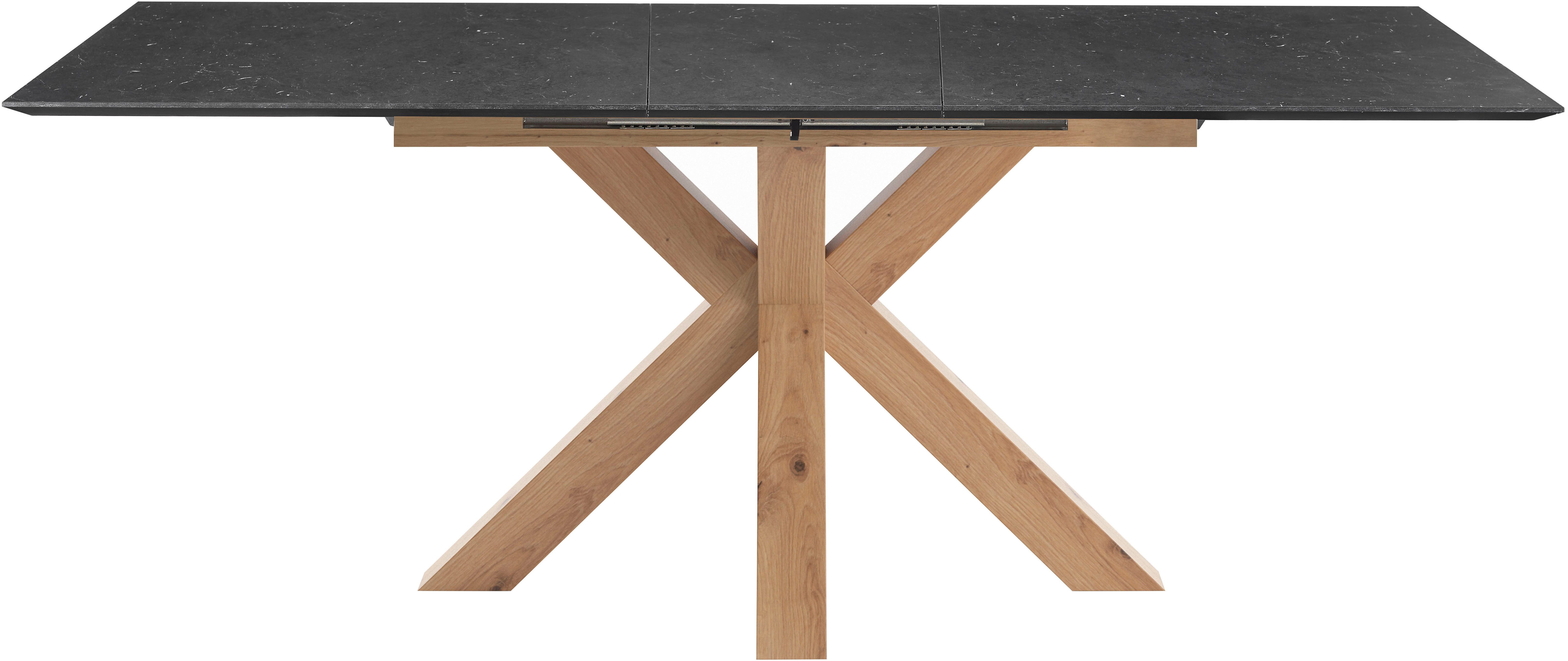 set one by Musterring Eettafel New Atlanta Rechthoekig blad met Zwitserse rand, uitschuifbaar, stervormig onderstel
