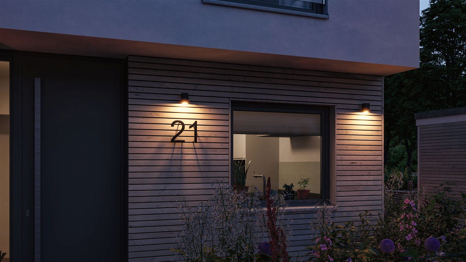 Paulmann Led-wandlamp voor buiten Flame IP44 vierkant 58x103mm 2200K 4W 265lm 230V 75° Metaal (1 stuk)