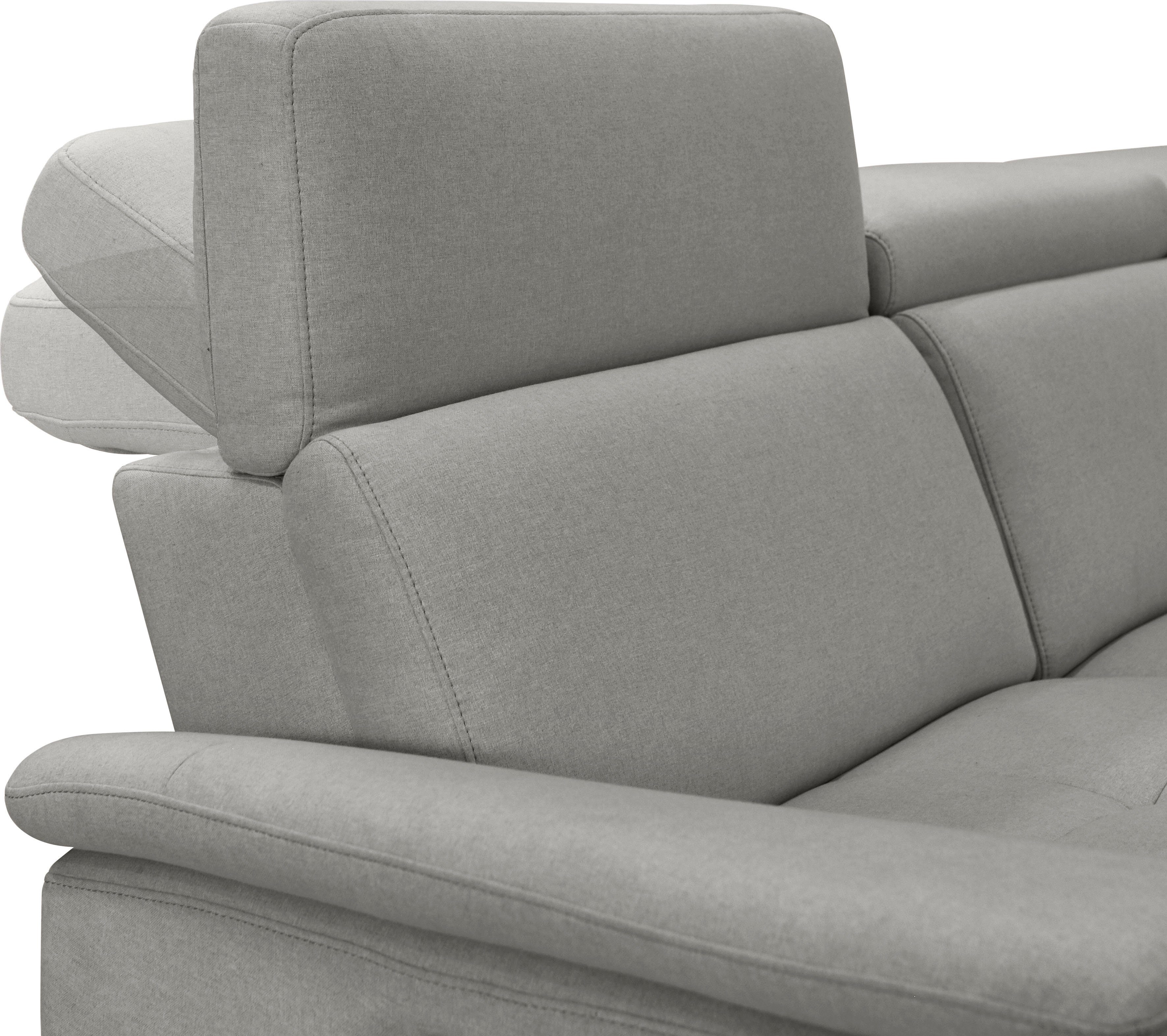 Places of Style 2-zitsbank Pareli 172 cm, handmatige en elektrische relaxfunctie USB, hoofdsteunverstelling, LED, in echt leer, kunstleer, web