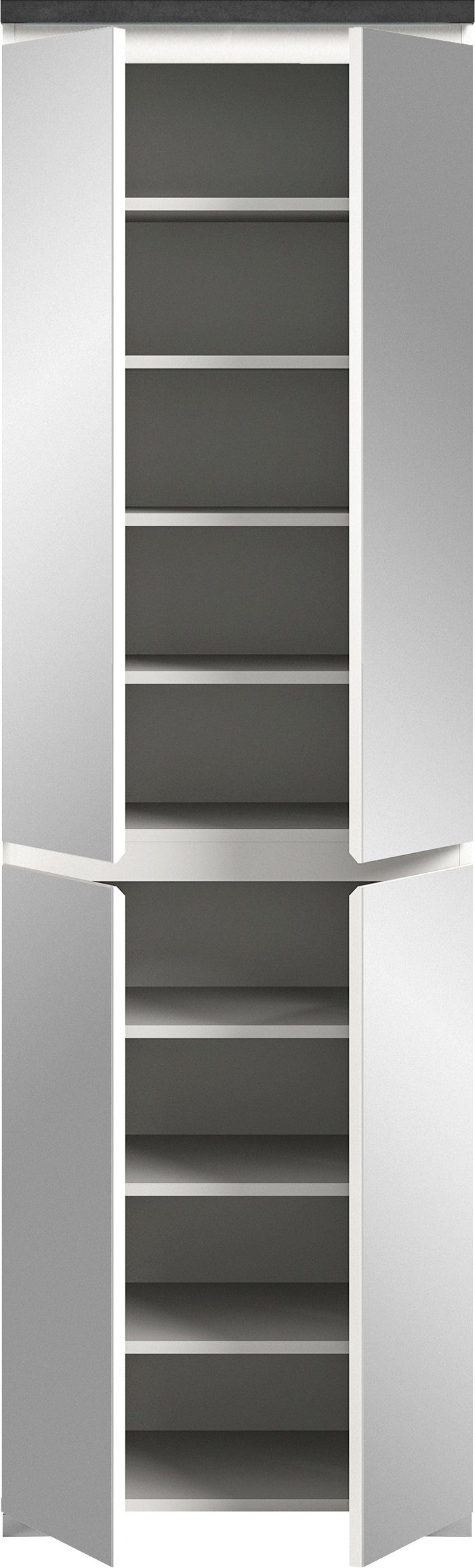 INOSIGN Schoenenkast Skoskap, Diepte 40 cm, 4 Deuren, 9 Vakken, 7 in hoogte verstelbare Planken