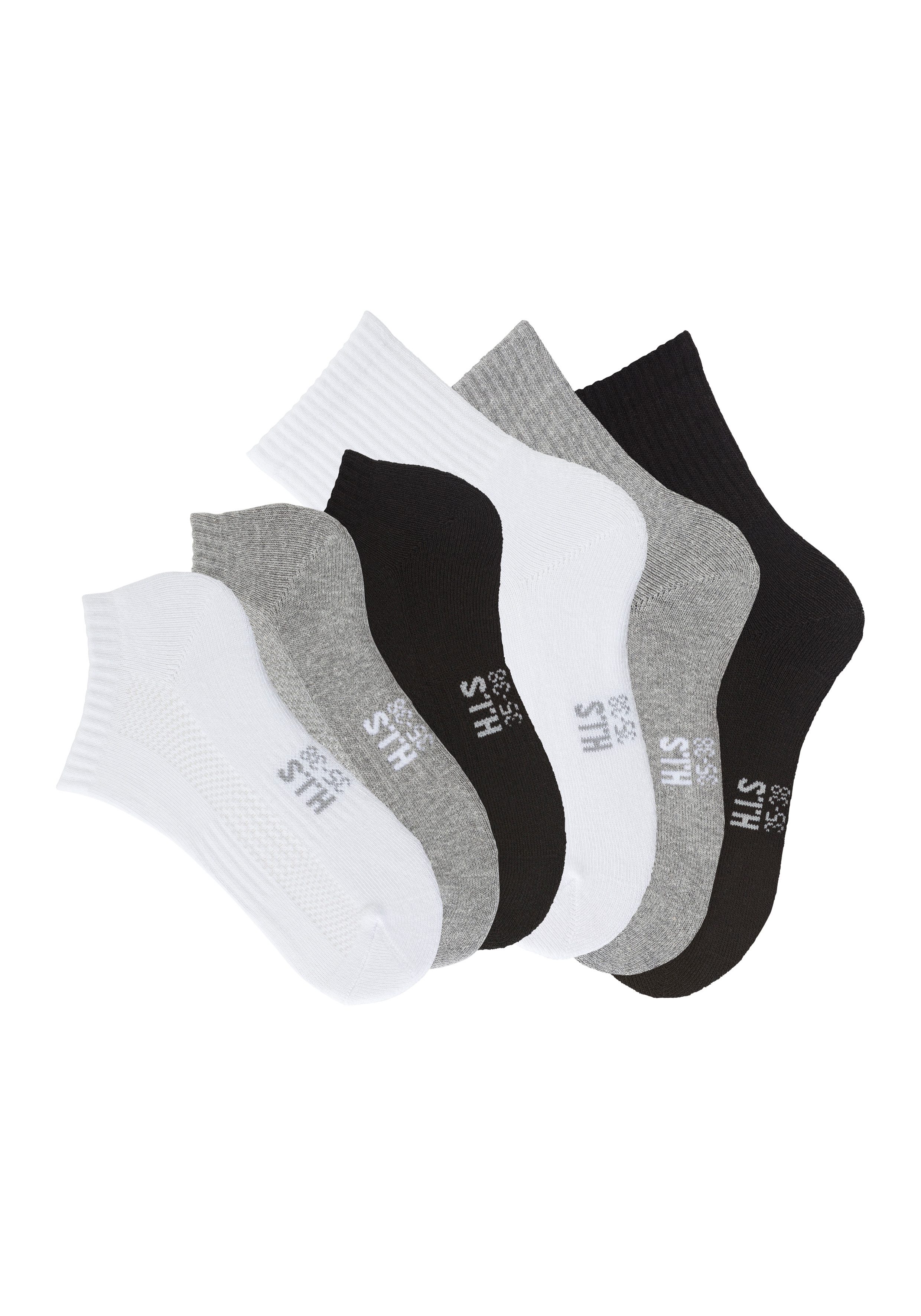 H.I.S Sportsokken Fitness pack met twee lengtes in één verpakking (set, 6 paar)