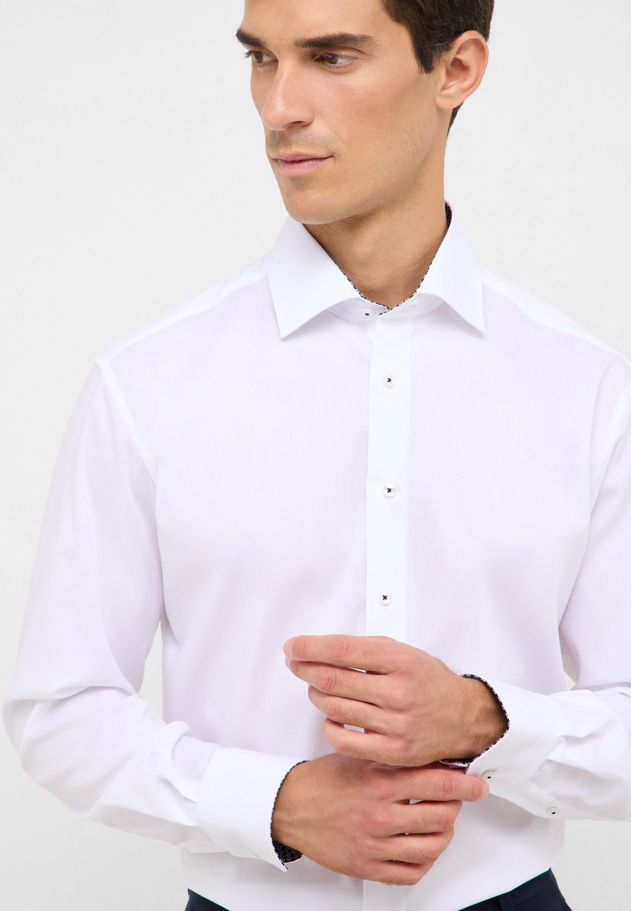 Eterna Overhemd met lange mouwen MODERN FIT NON IRON (strijkvrij)
