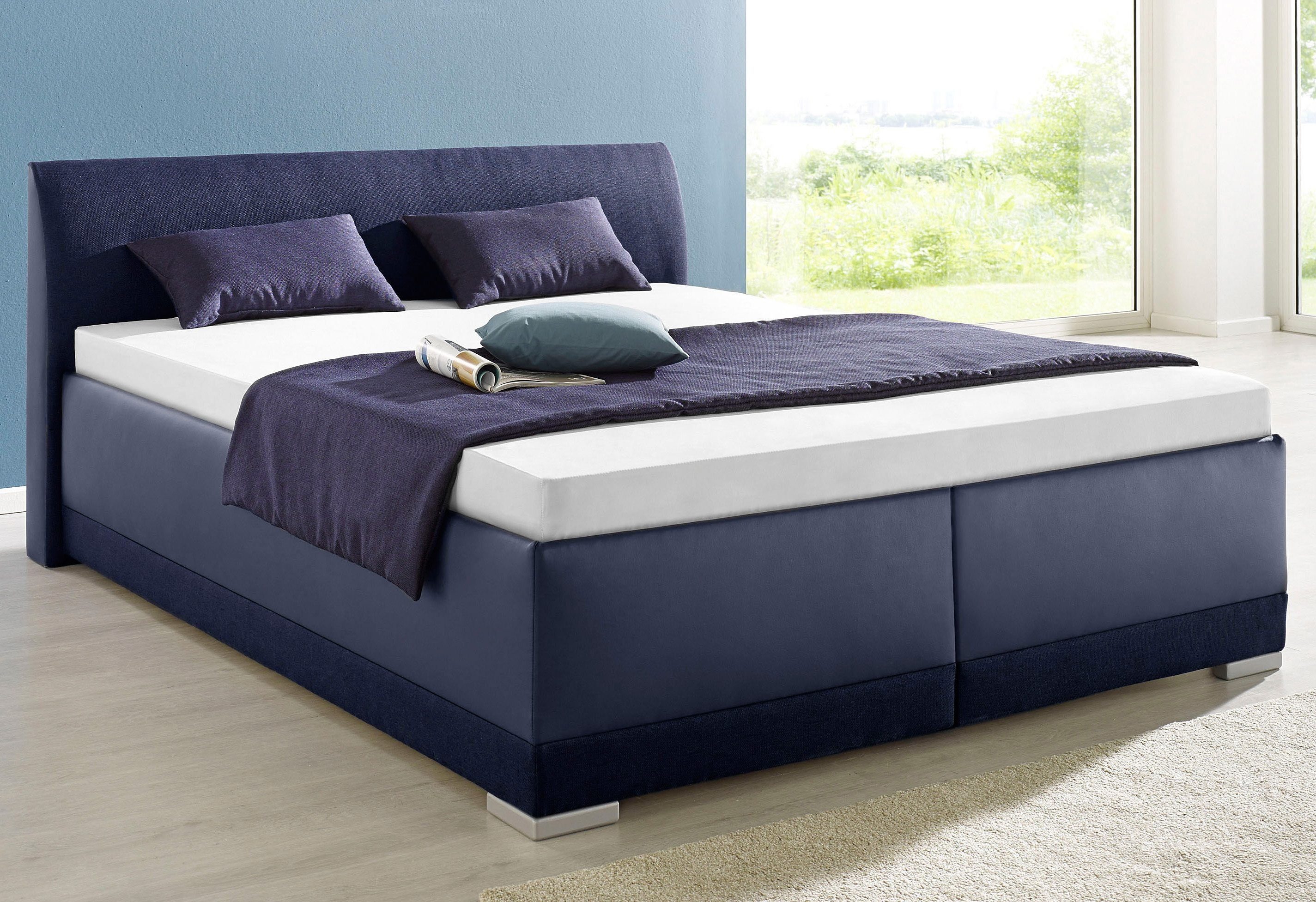 Maintal Gestoffeerd bed Makana met bedlade, ook beschikbaar in h4