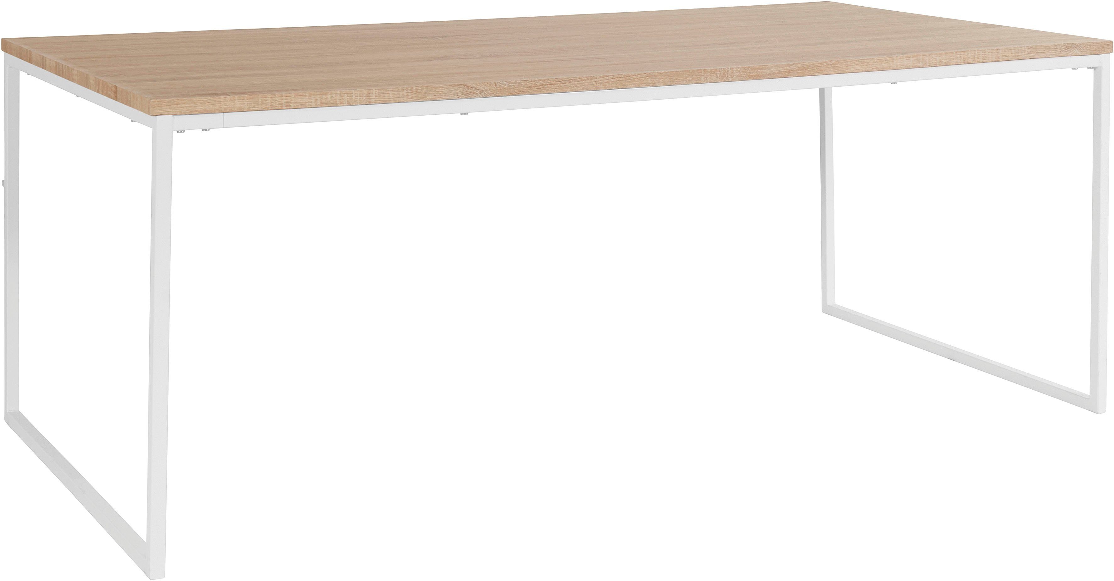 andas Eettafel Hulsig met tafelblad in een hout-look en voelbare structuur, hoogte 76 cm (1 stuk)
