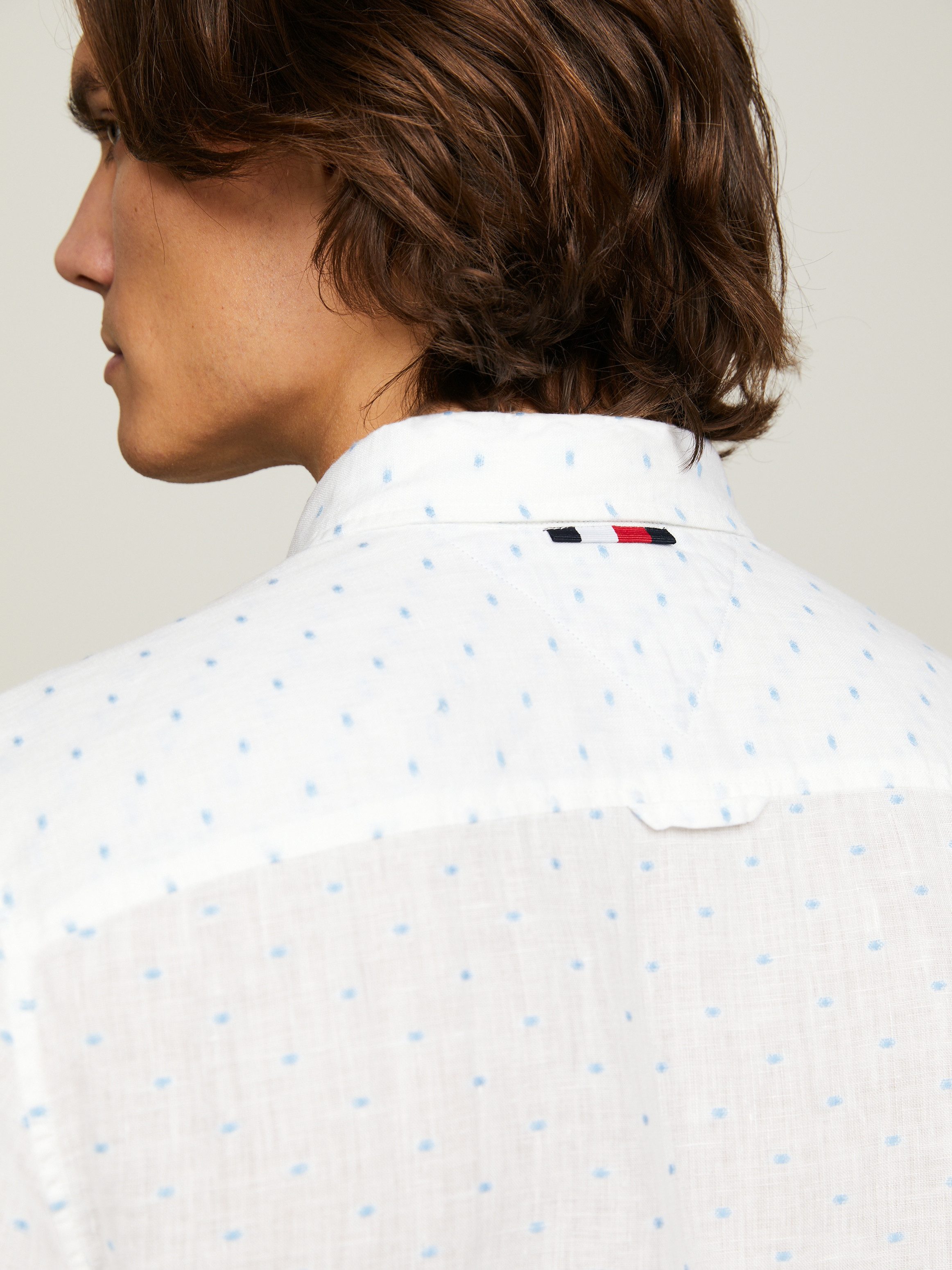 Tommy Hilfiger Overhemd met lange mouwen LINEN FIL COUPE SF SHIRT