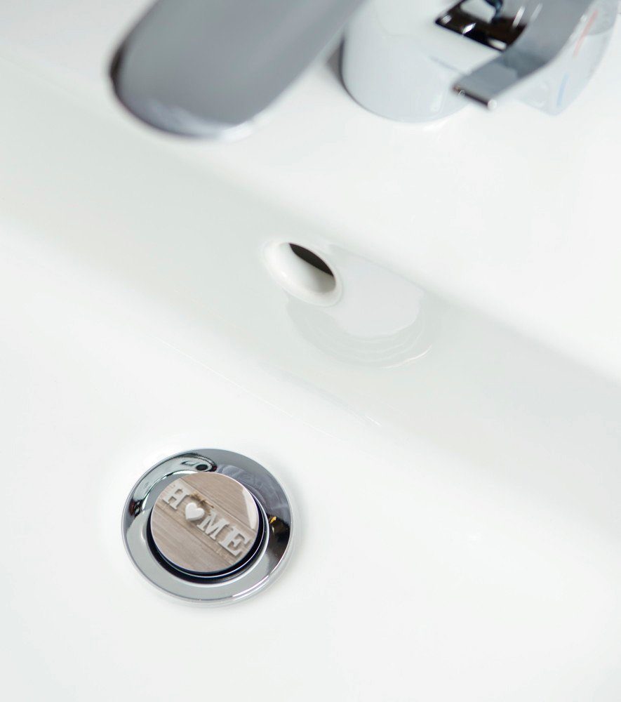 Sanilo Set badkameraccessoires Home bestaand uit toiletzitting, badmat en wastafelplug (complete set, 3-delig)