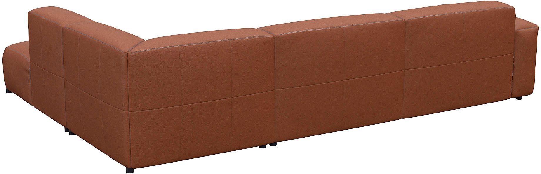FLEXLUX Hoekbank Lucera, super comfortabel door hoogwaardige zitconstructie met koudschuim