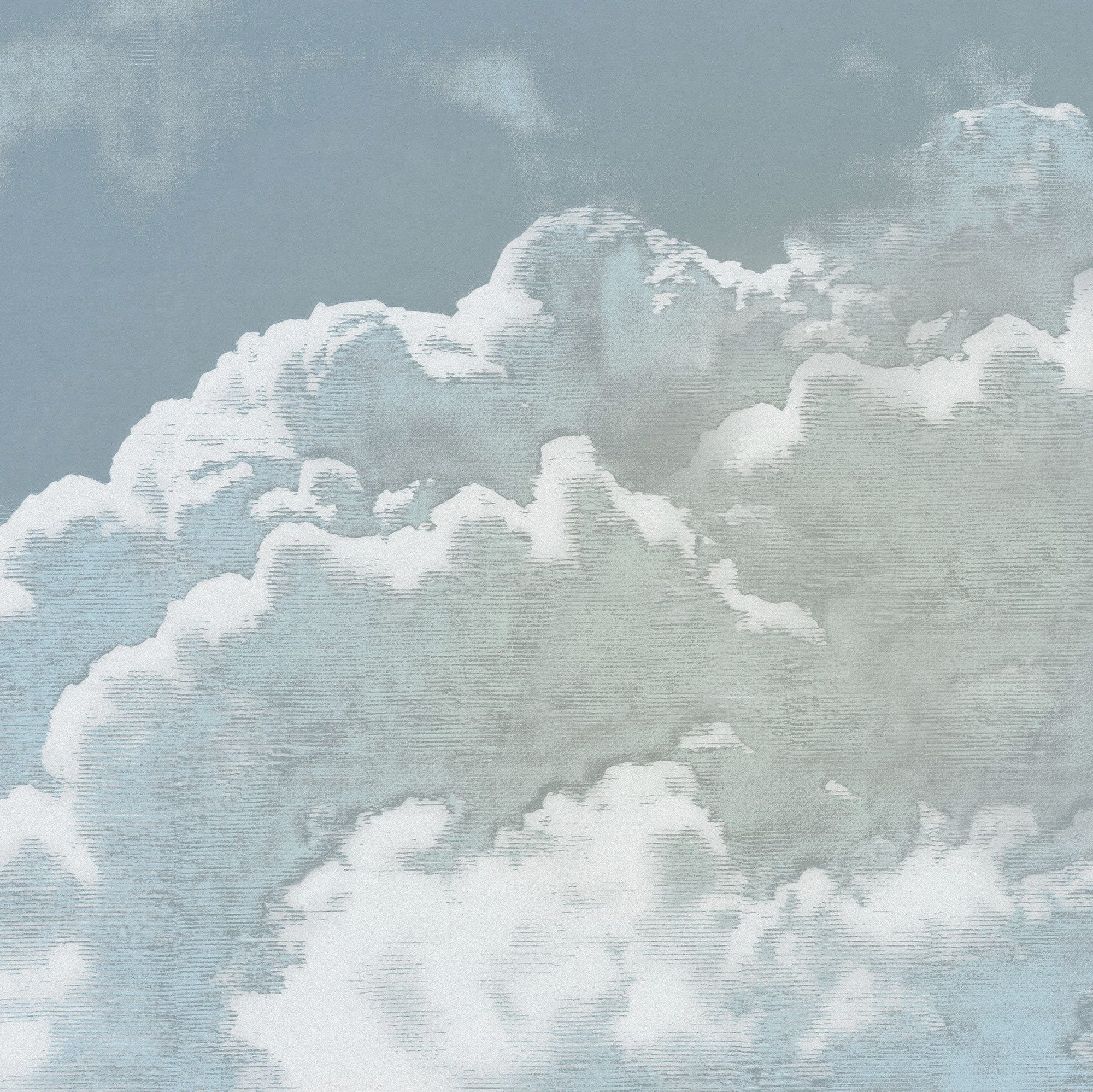 Komar Fotobehang Komar vlies fotobehang - Vintage Wolken - maat 250 x 250 cm (set)