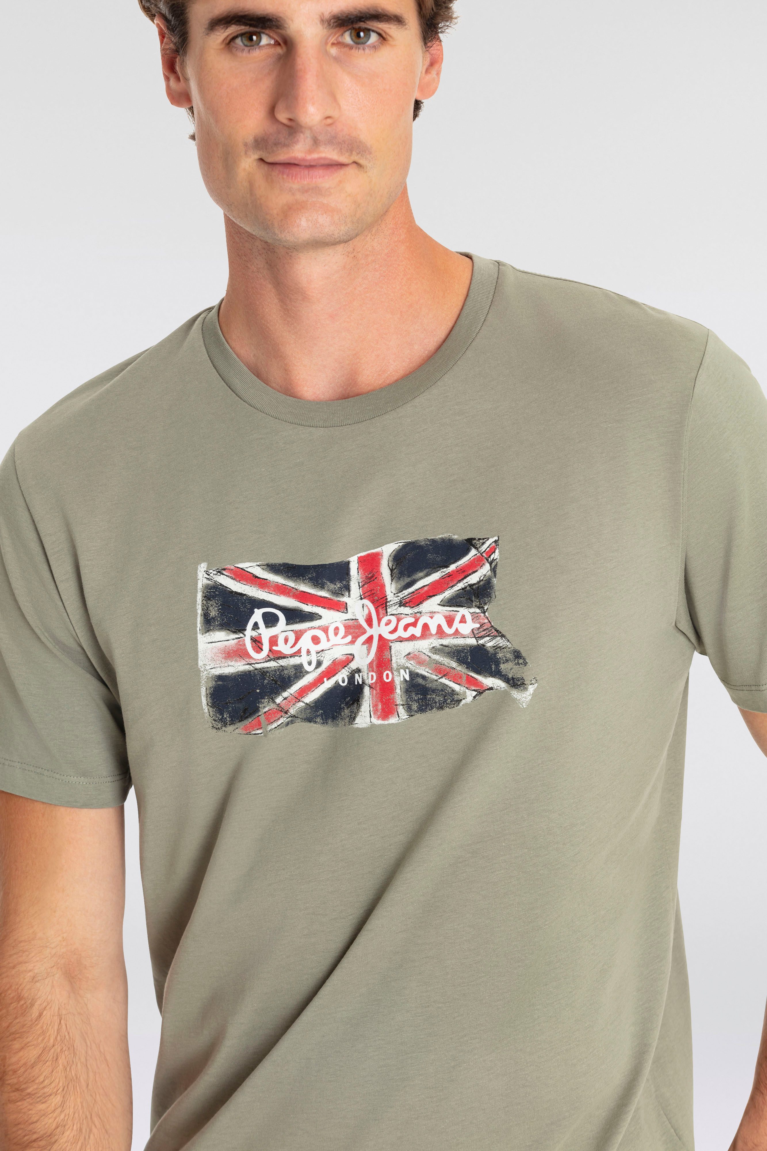 Pepe Jeans T-shirt CLAG met grote logoprint
