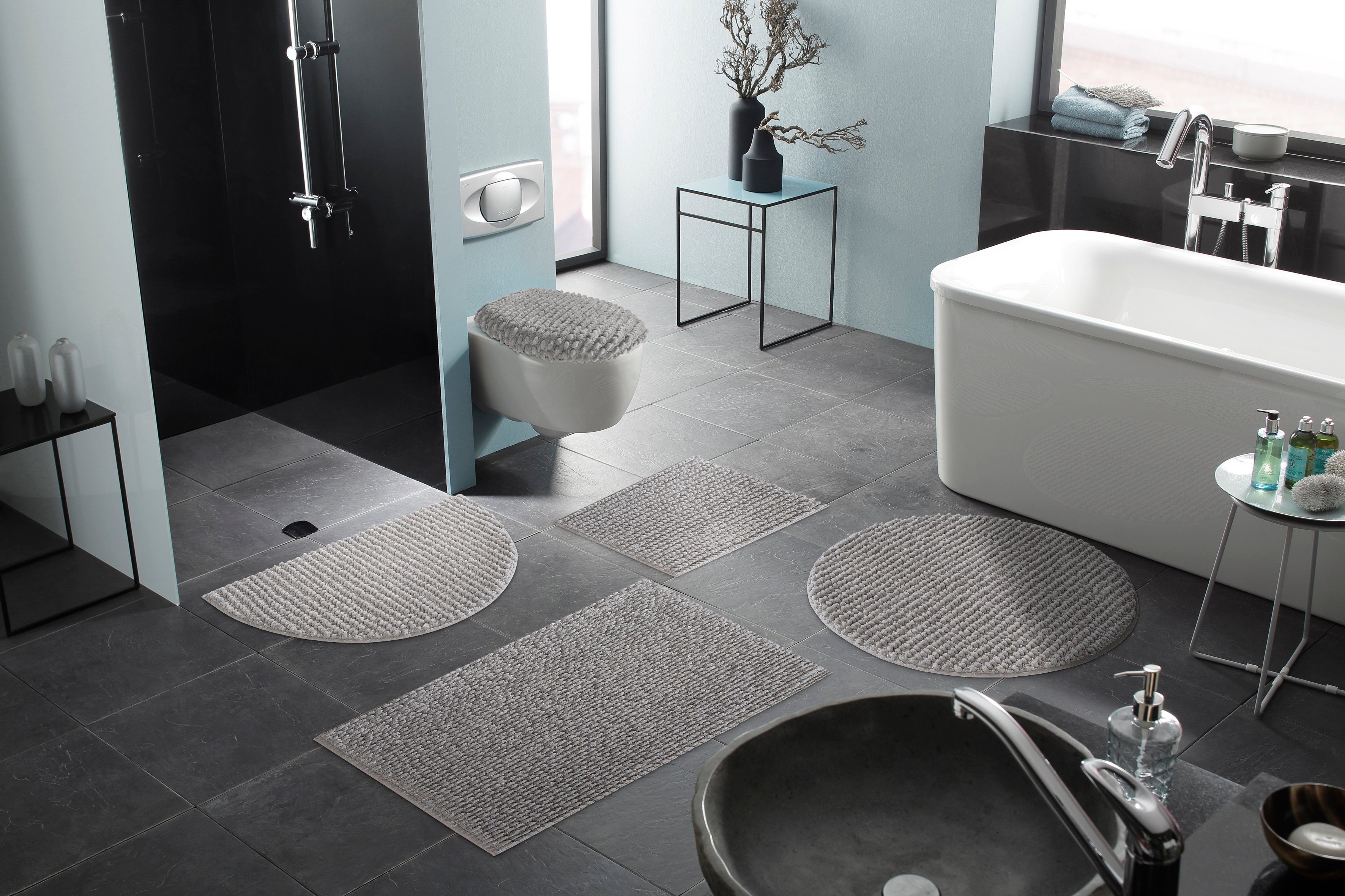 my home Badmat Renat Badmat, badkamerset, chenille-look, ook als 3-delige set