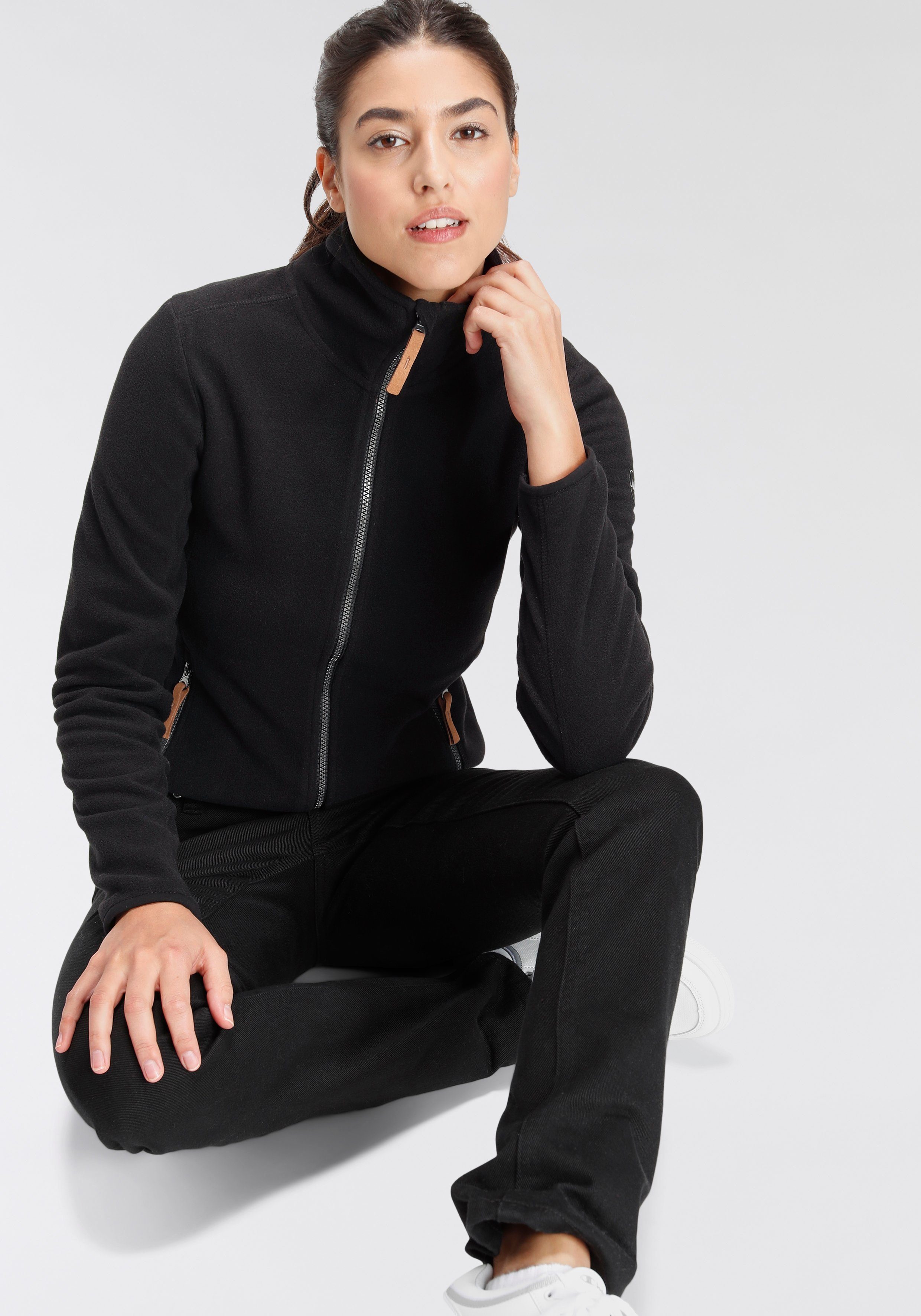 Polarino Fleecejack voor koude dagen, van fleece, casual look