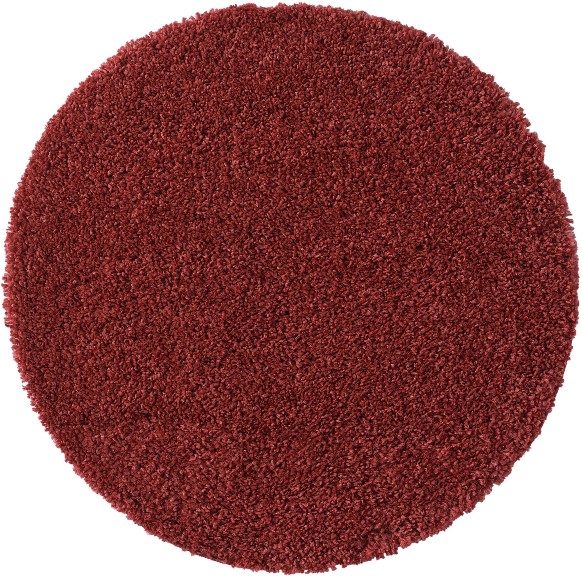 my home Hoogpolig vloerkleed Banji Uni-kleuren, zacht en fluffy, ook als rechthoekig verkrijgbaar