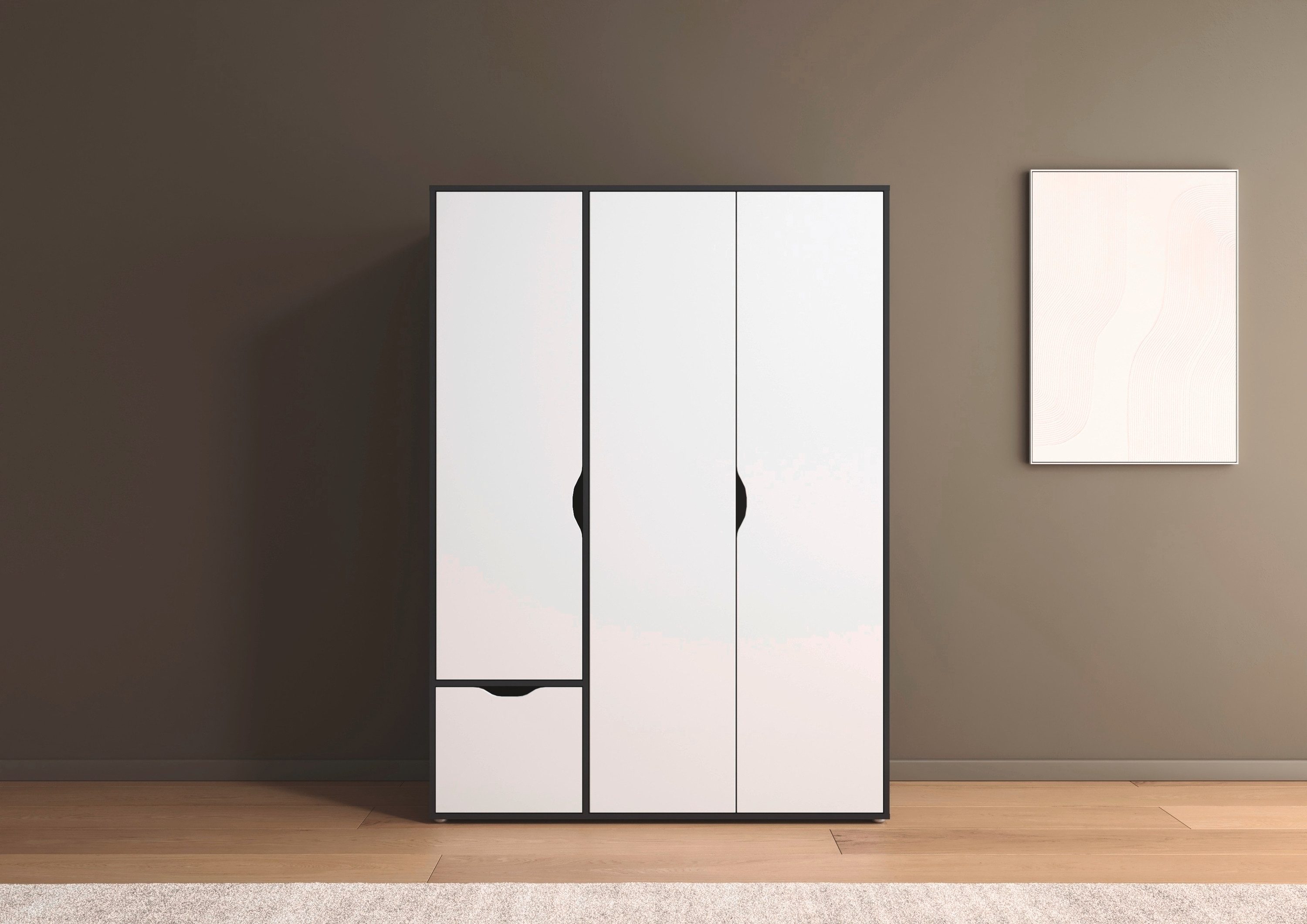 rauch Draaideurkast Kledingkast Kast Garderobe Wasmand NARAI met Laden Greefaansluitingen voor een greeploze look TOPSELLER MADE IN GERMANY