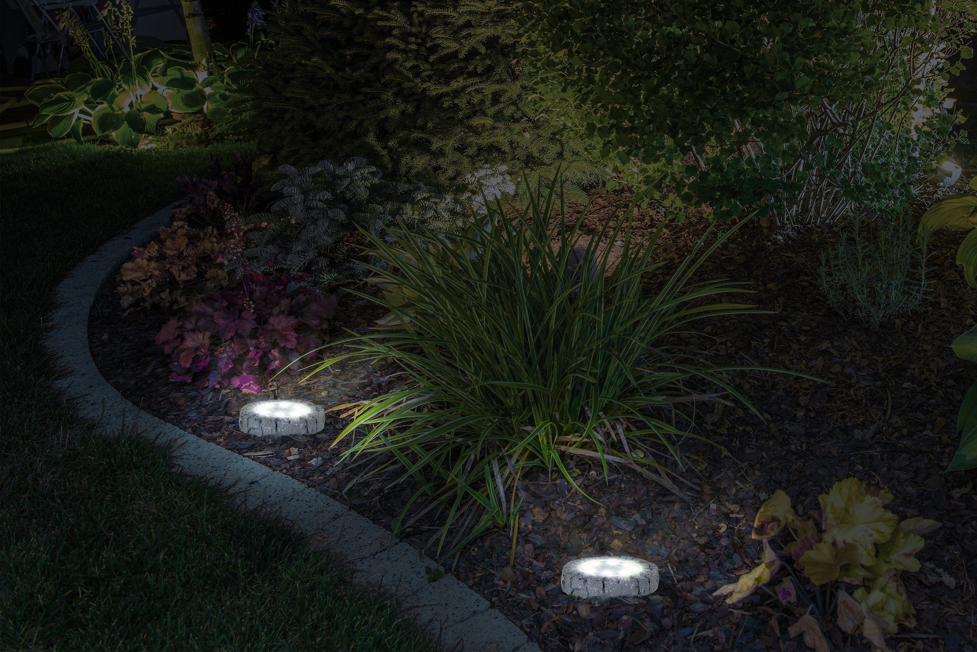 näve Led-tuinlamp Kian Led-solarlamp met een grondpen, set van 6 (6 stuks)