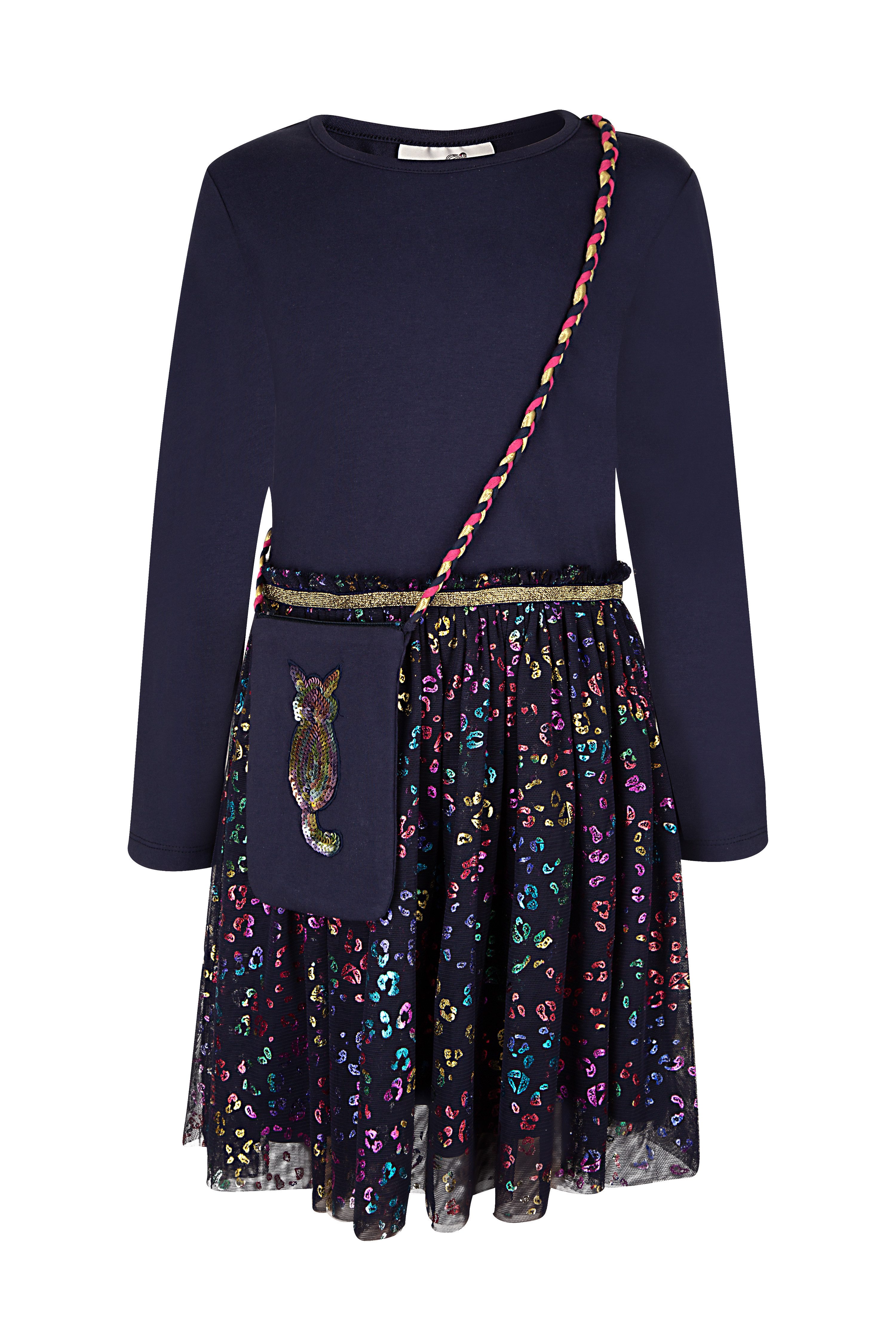 happy girls Midi-jurk met kleine schoudertas met pailletten (set, 2-delig)