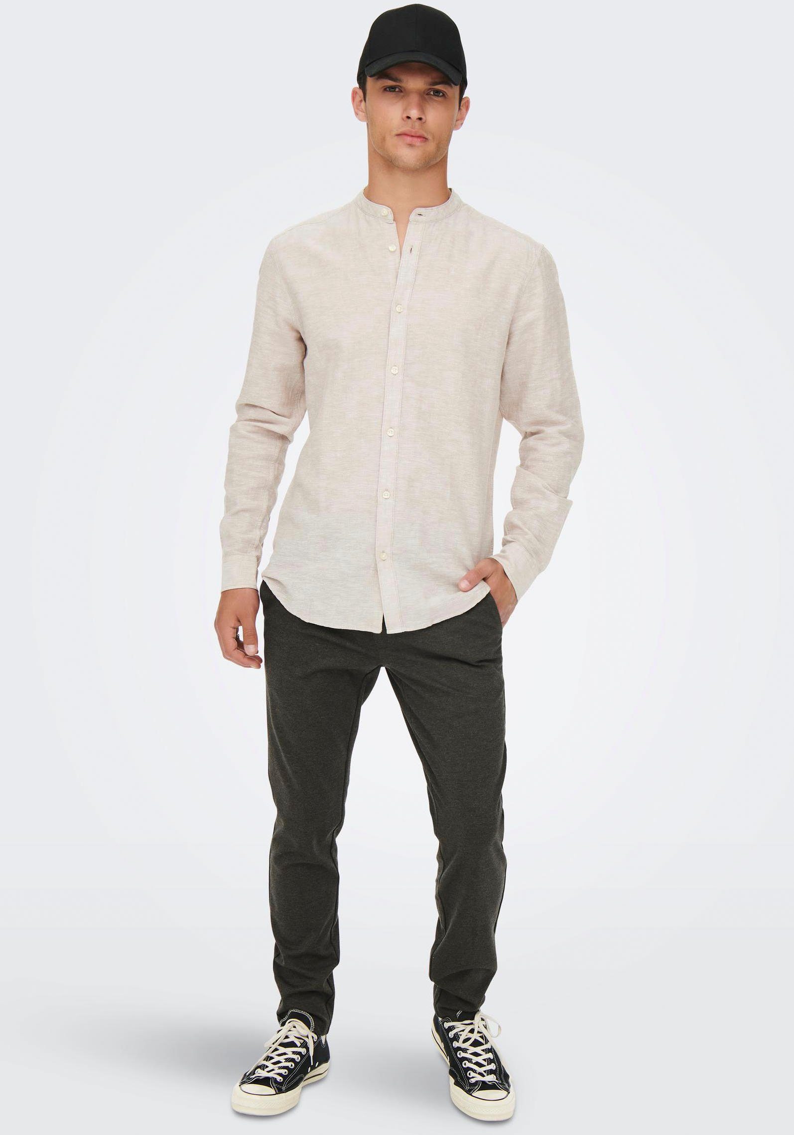 ONLY & SONS Stoffen broek met licht structuurmotief