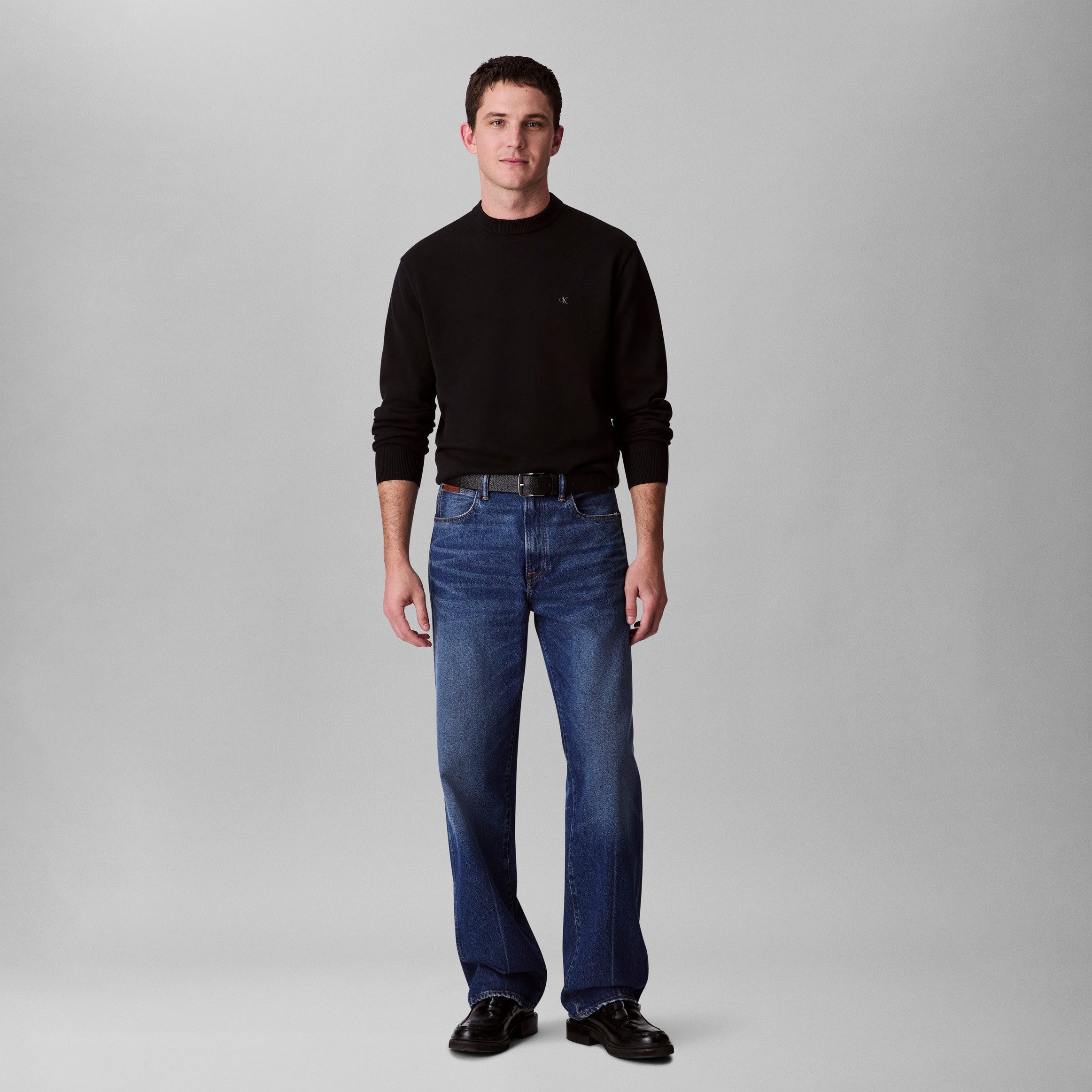 Calvin Klein Gebreide trui LS EZ COTTON CREWNK SWEATER 12GG