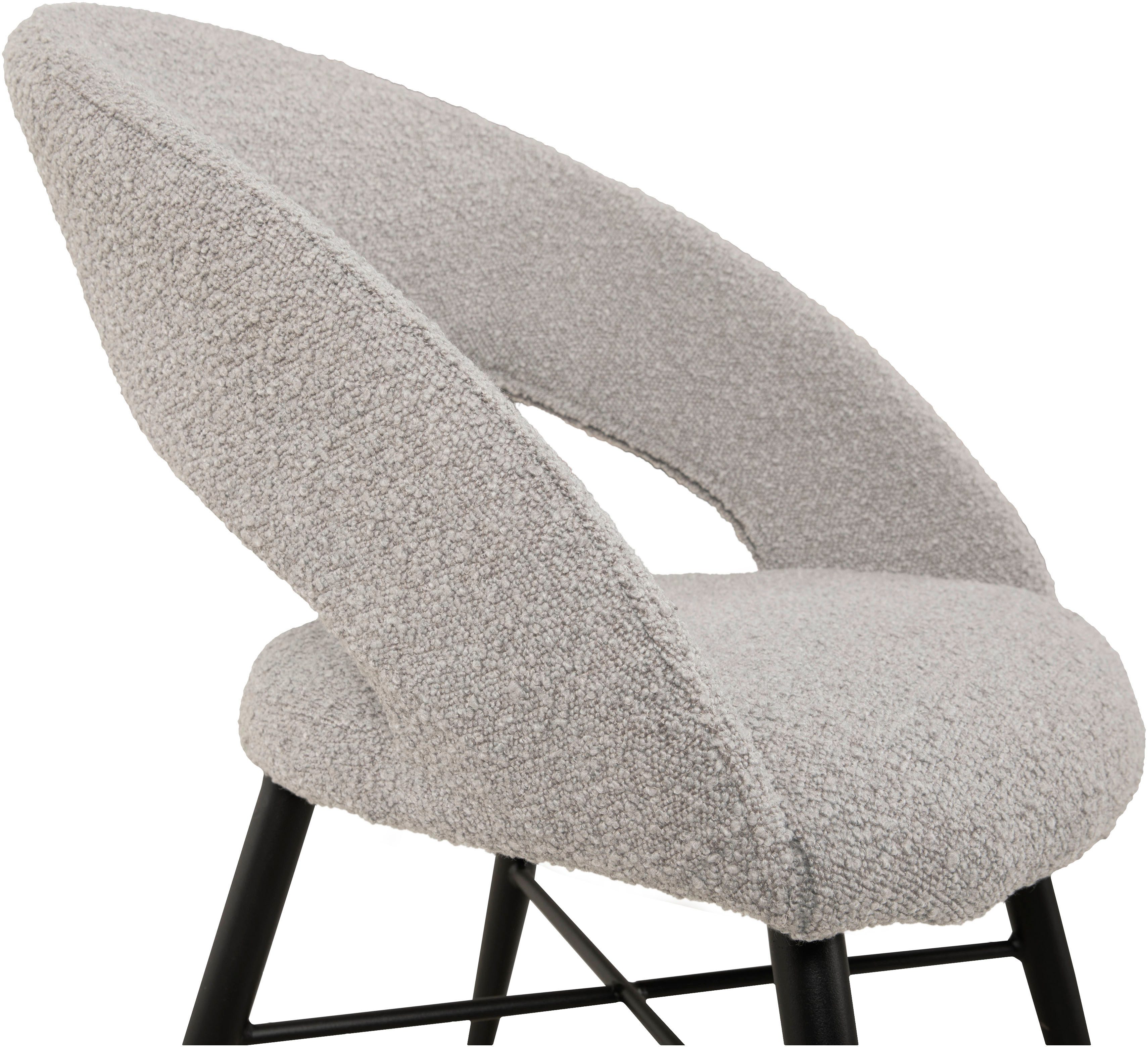 OMG Design Eetkamerstoel Marley met modern cut-out, bouclé bekleding (set)