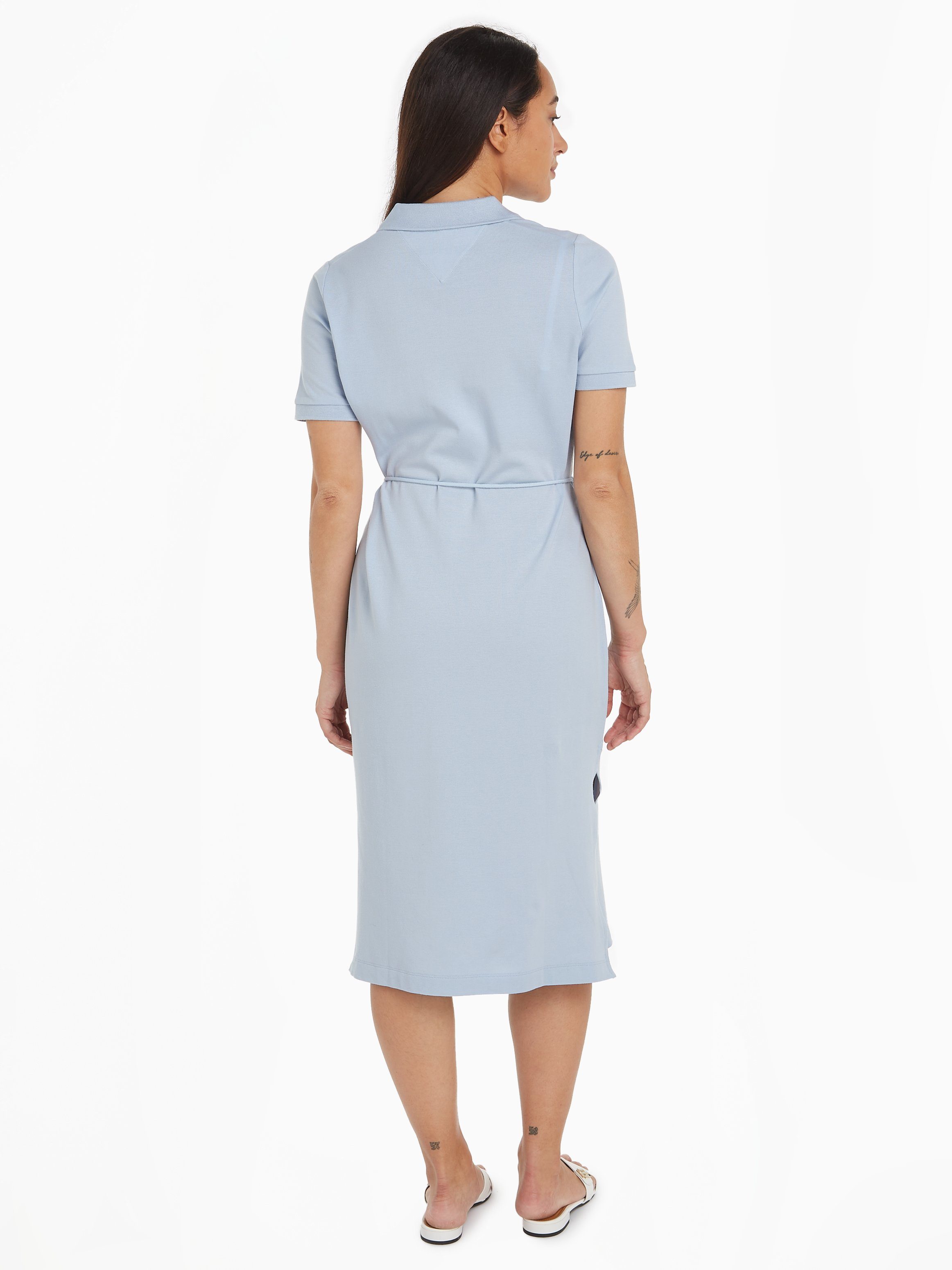 Tommy Hilfiger Polojurk OPN PLKT LYLL POLO DRS WAIST DTL