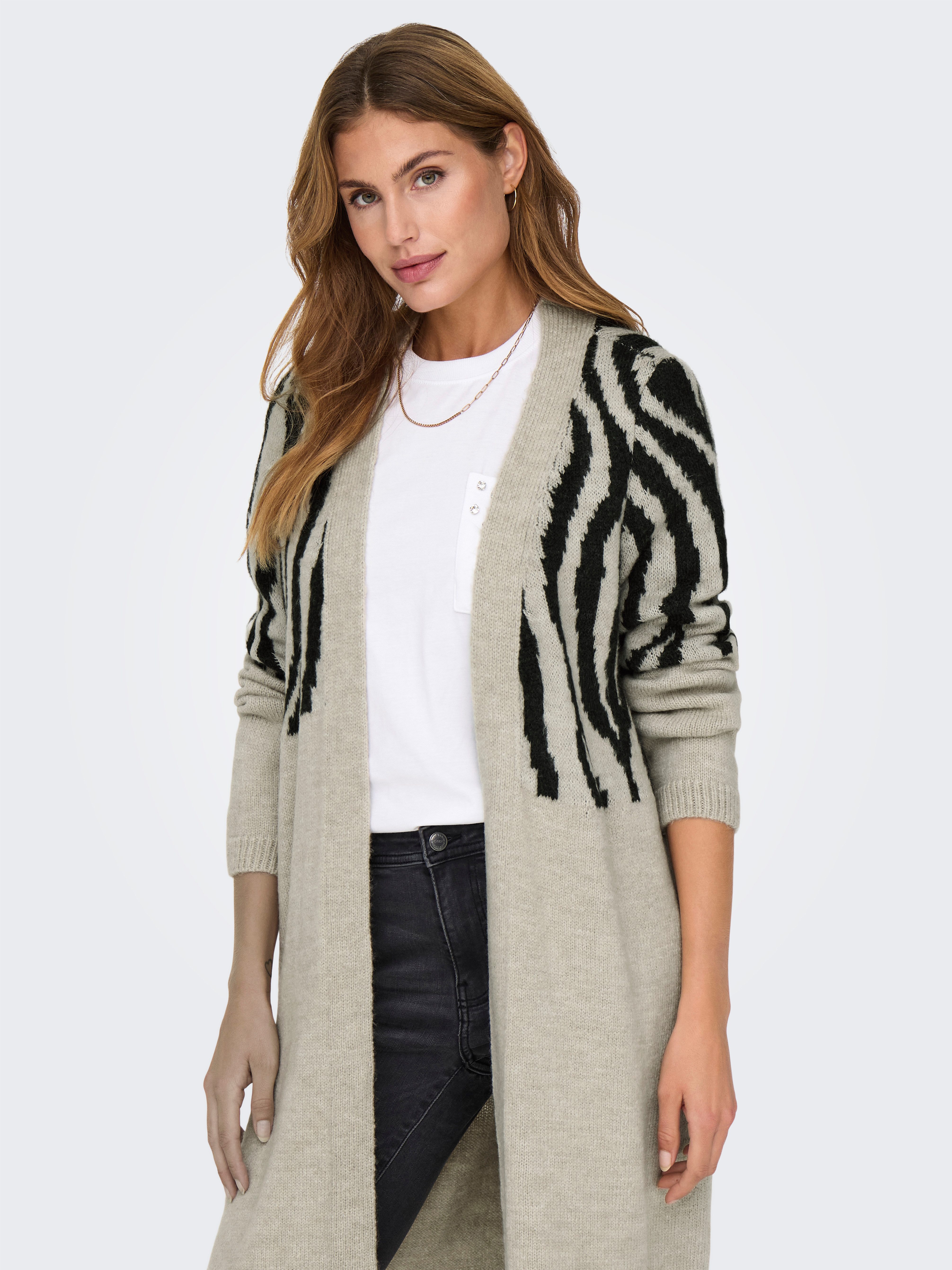 Only Lang vest ONLJADE ZEBRA LS CARDIGAN CC KNT