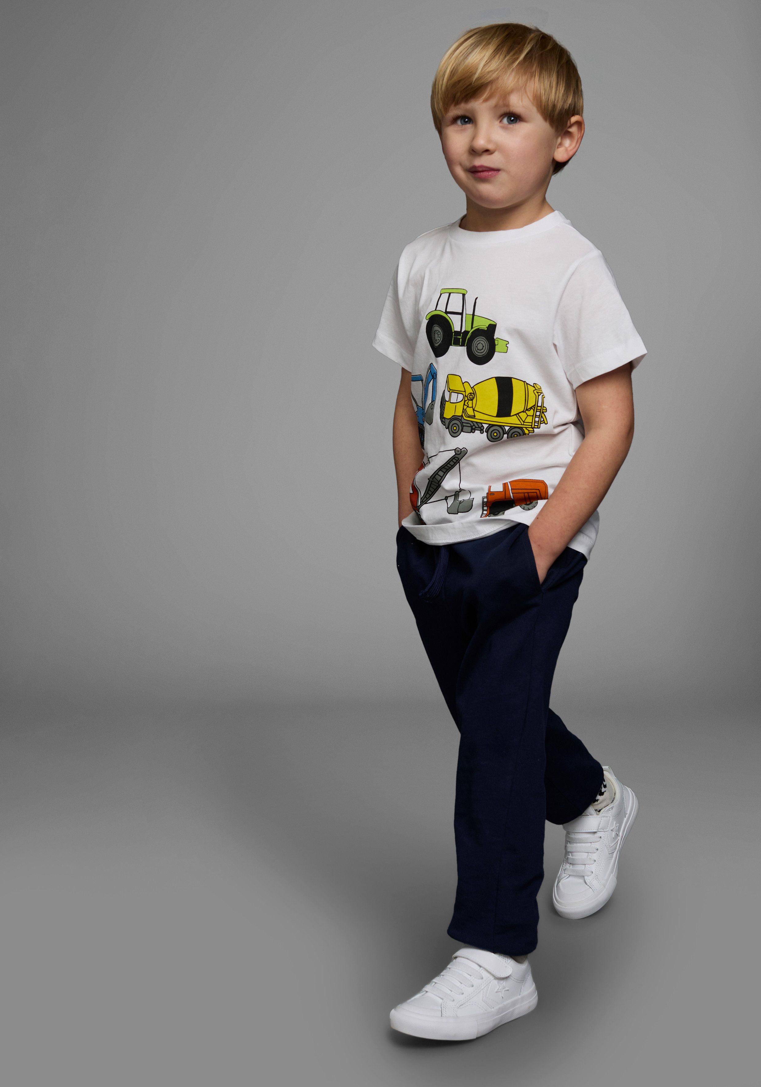 KIDSWORLD T-shirt Met alle BAGGER & CO. Print Korte mouwen, bedrukt, ronde hals, van katoen