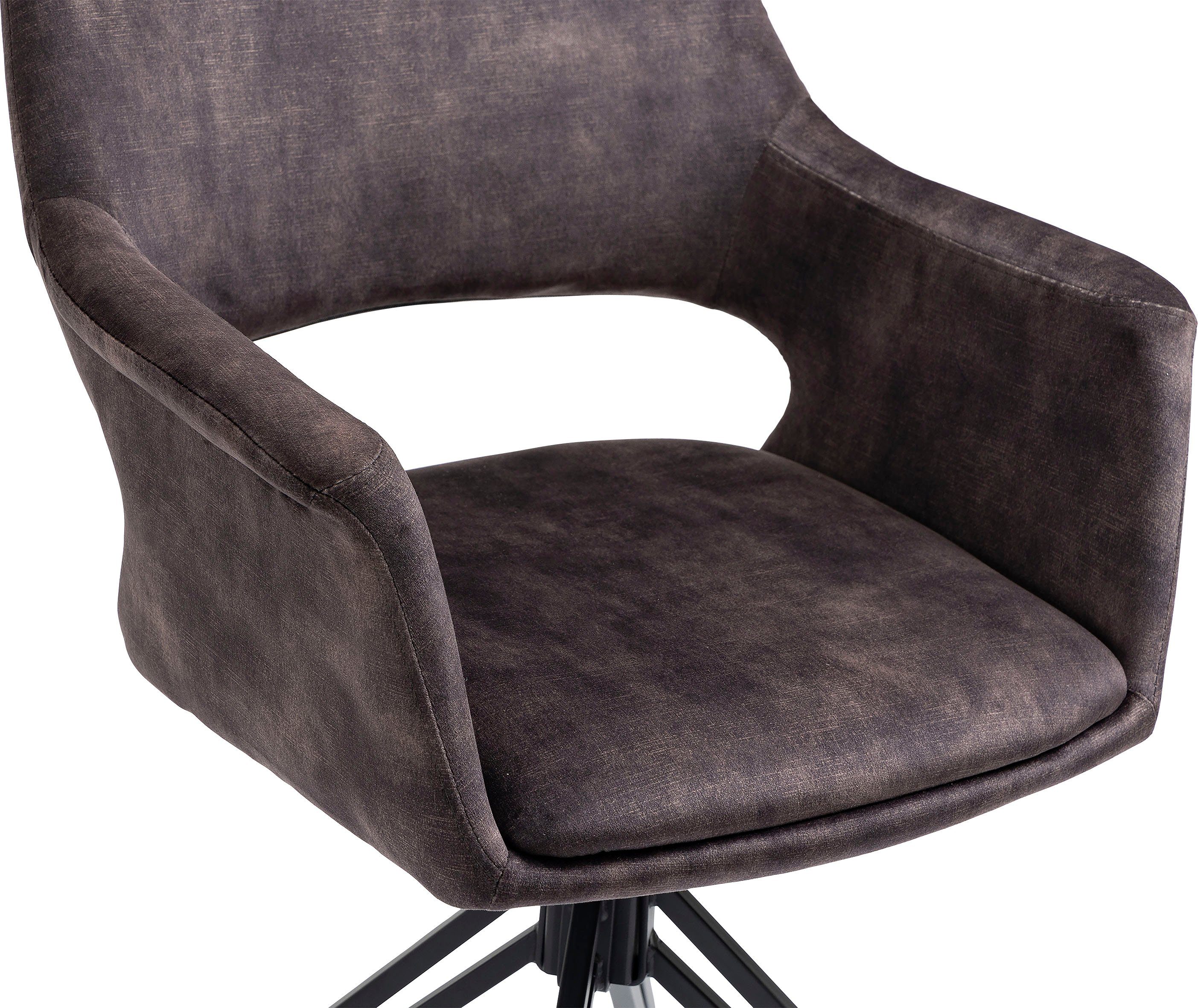 byLIVING Eetkamerstoel Estelle 360° draaibaar (set, 2 stuks)