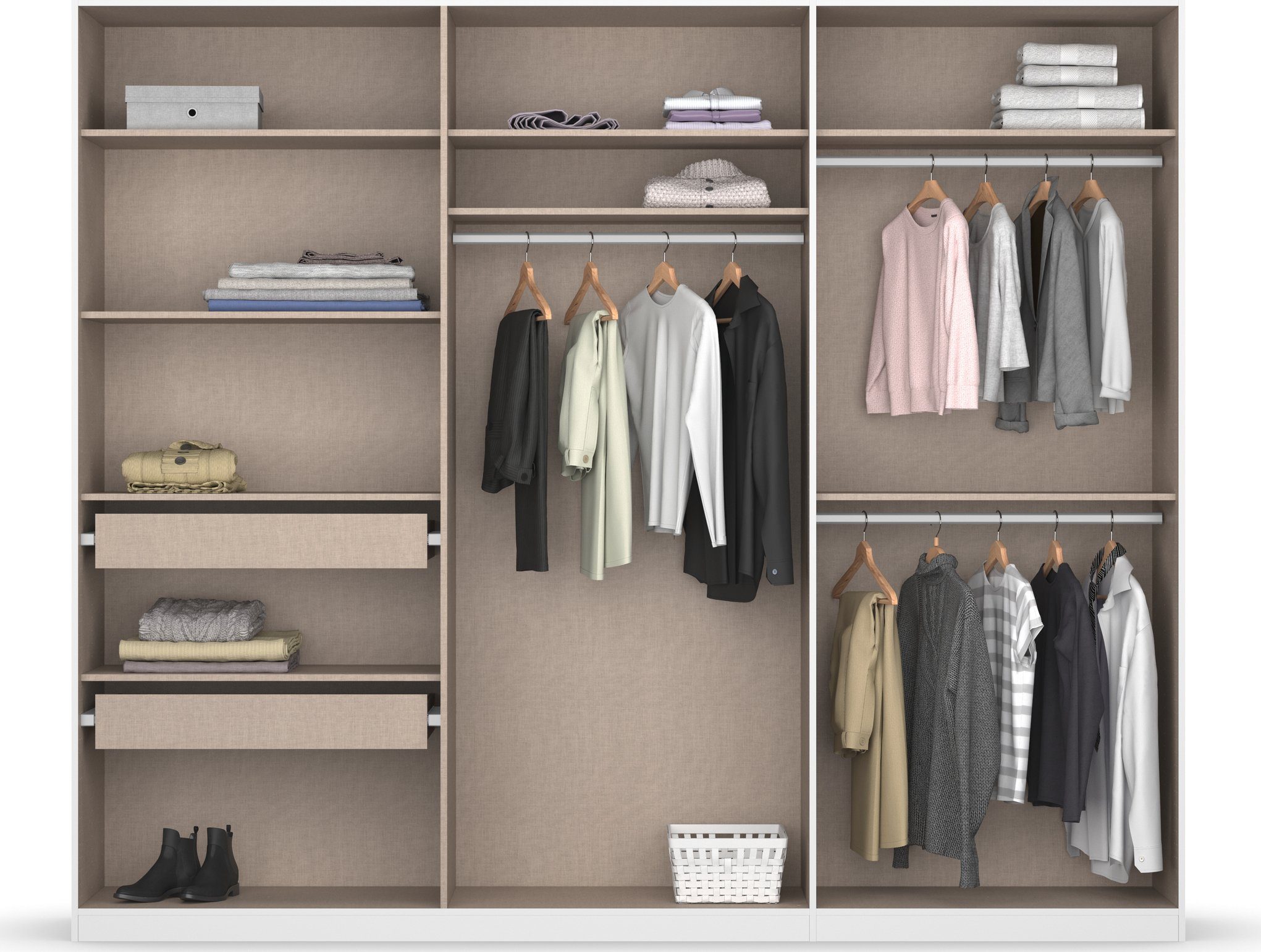 rauch Draaideurkast Kledingkast kast garderobe KOLUNA met hoogwaardige glasfront