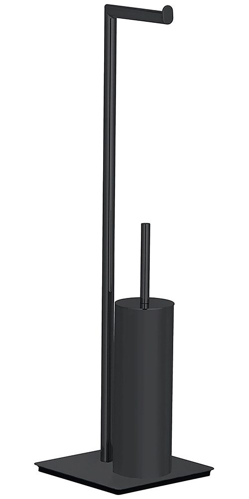 WENKO Toiletset Model Recco Standset, staal, met toiletpapierrolhouder en toiletborstel