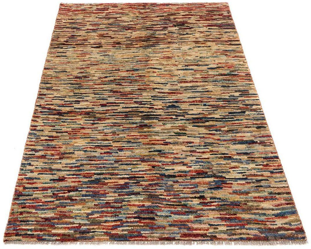 morgenland Wollen kleed Strepen Multicolore 173 x 119 cm Handgeknoopt