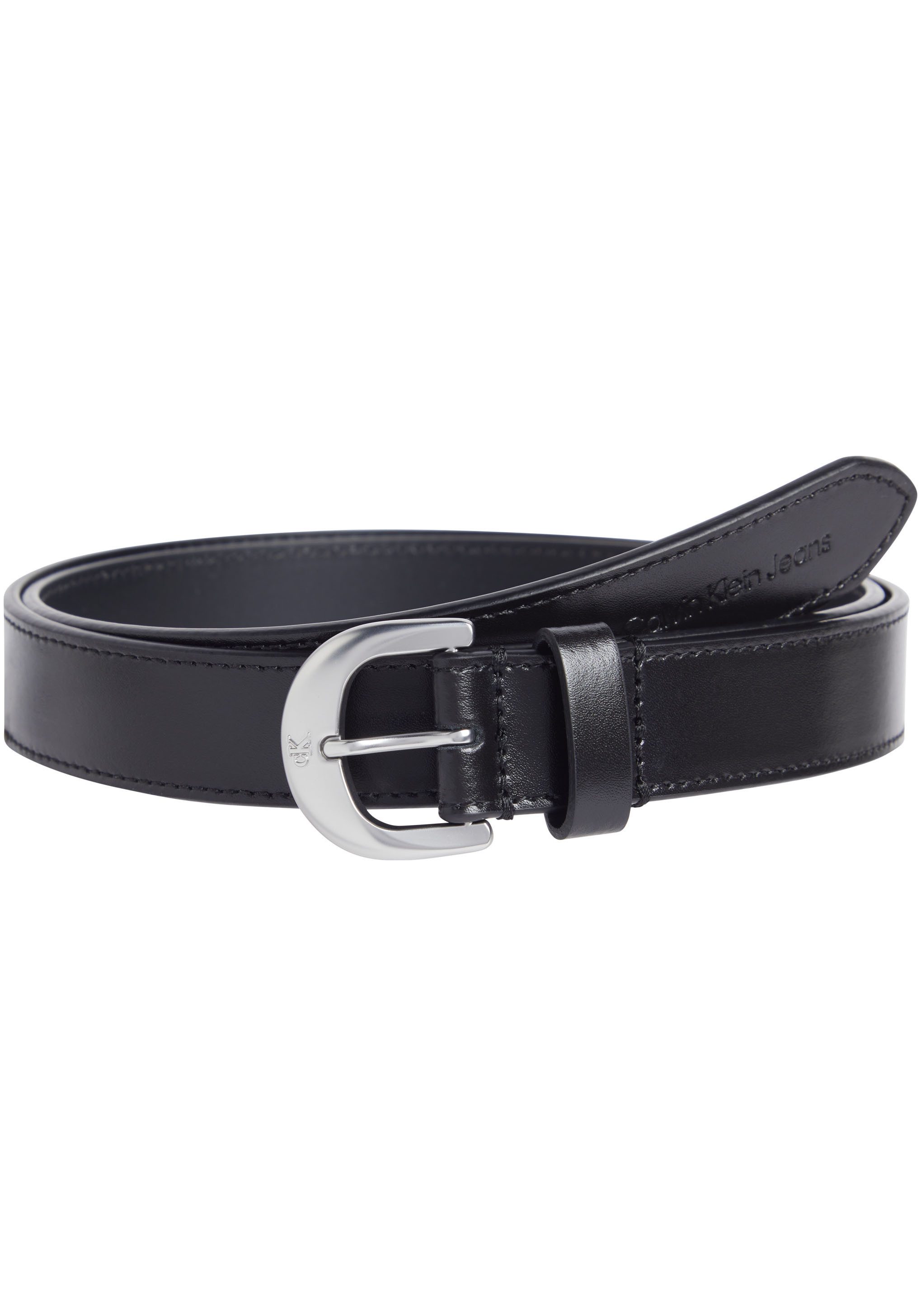 Calvin Klein Leren riem CLASSIC ROUND LTHR BELT 25MM