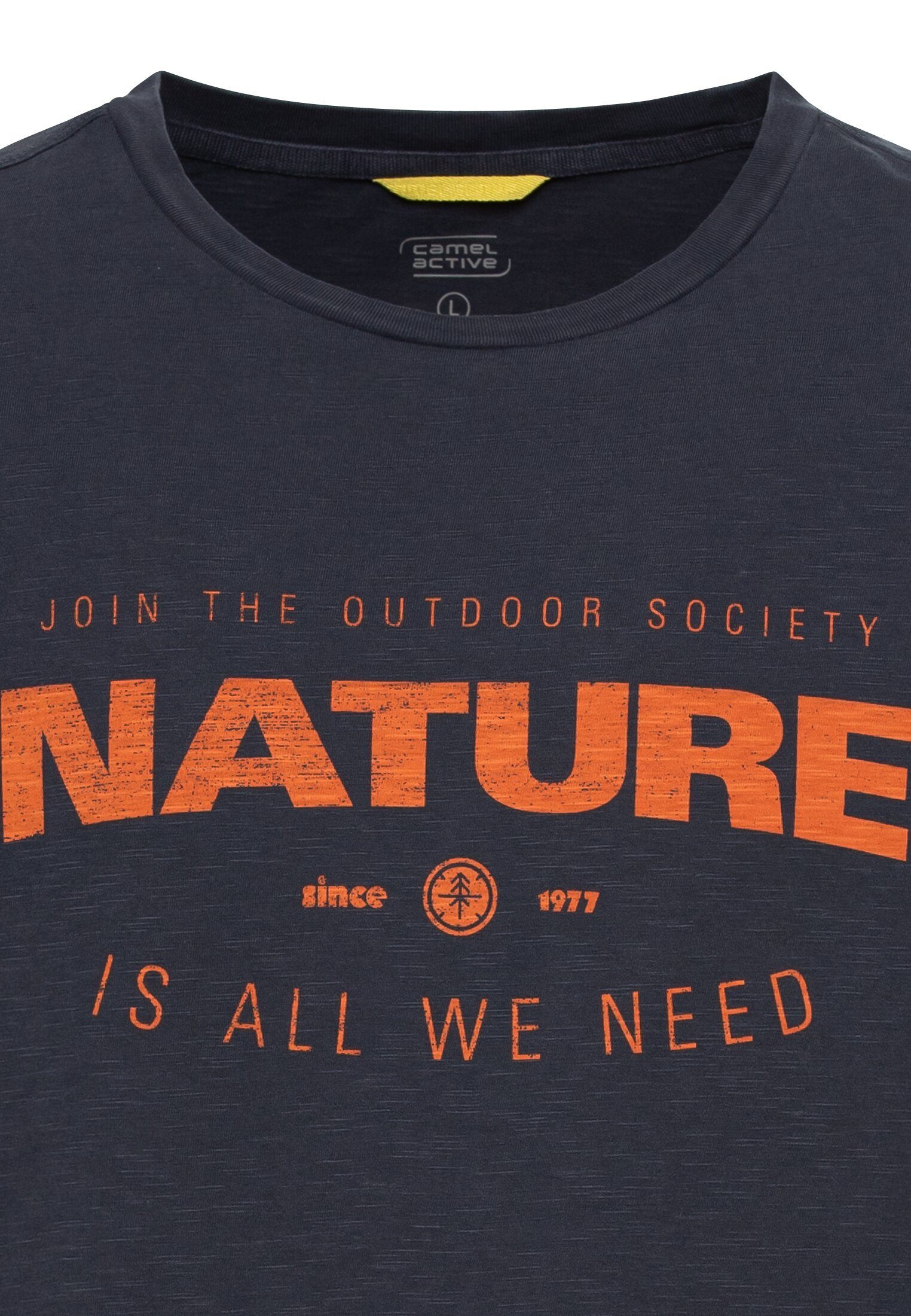 camel active Shirt met korte mouwen met grote frontprint