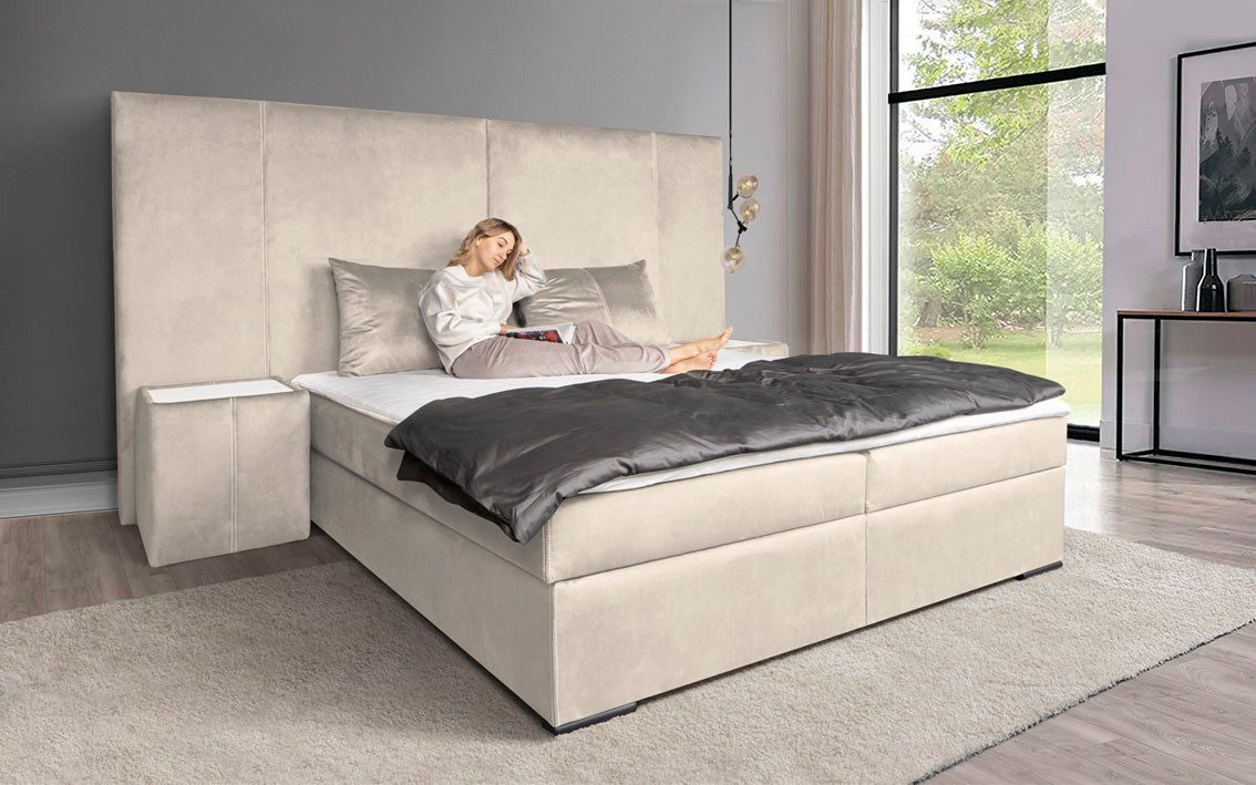 COLLECTION AB Boxspring 30 jaar jubileum model BIG incl. topmatras & bedkist, naar keuze h2,h3,h4