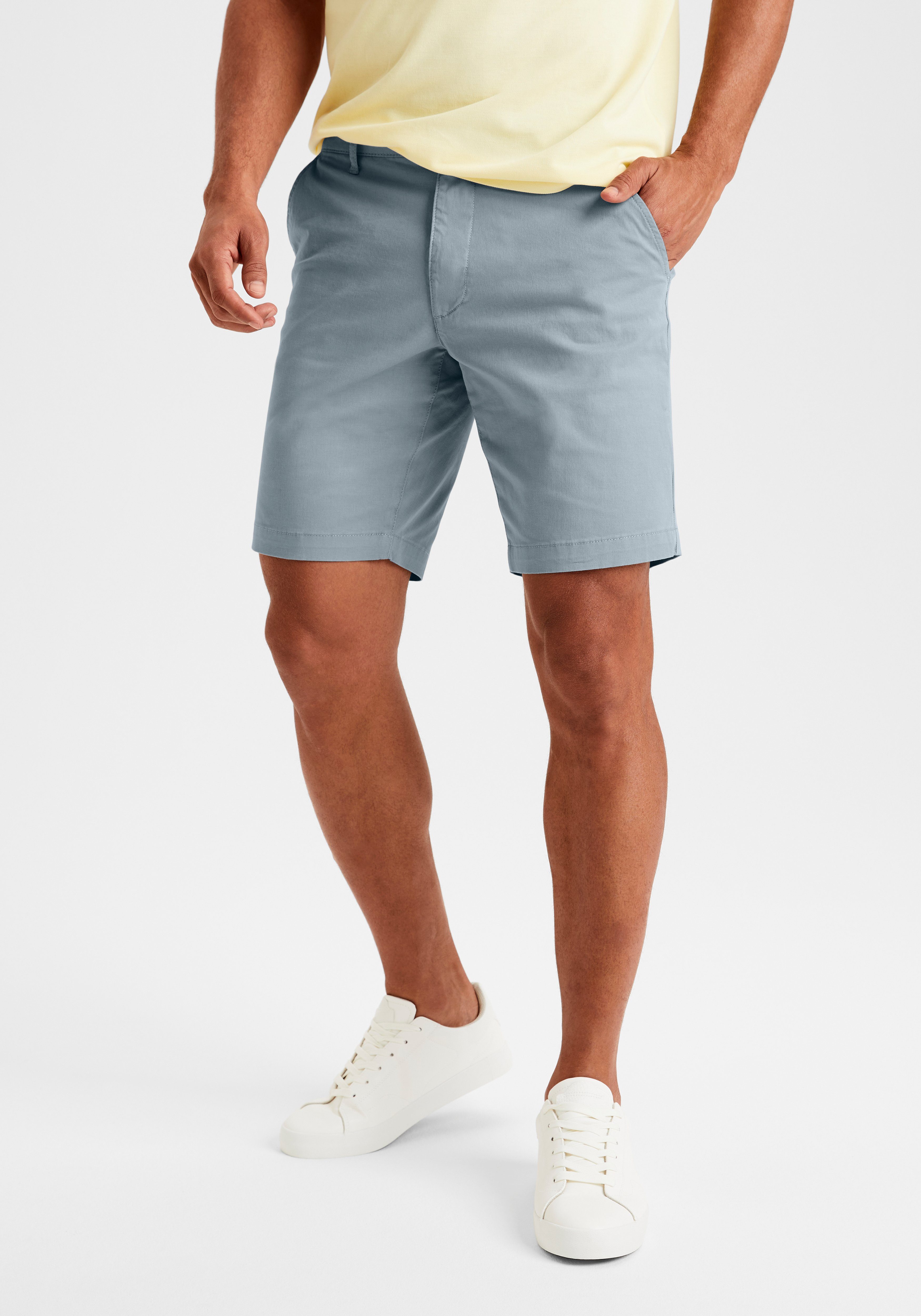 H.I.S Chino-short Regular fit Shorts van elastische katoenkwaliteit