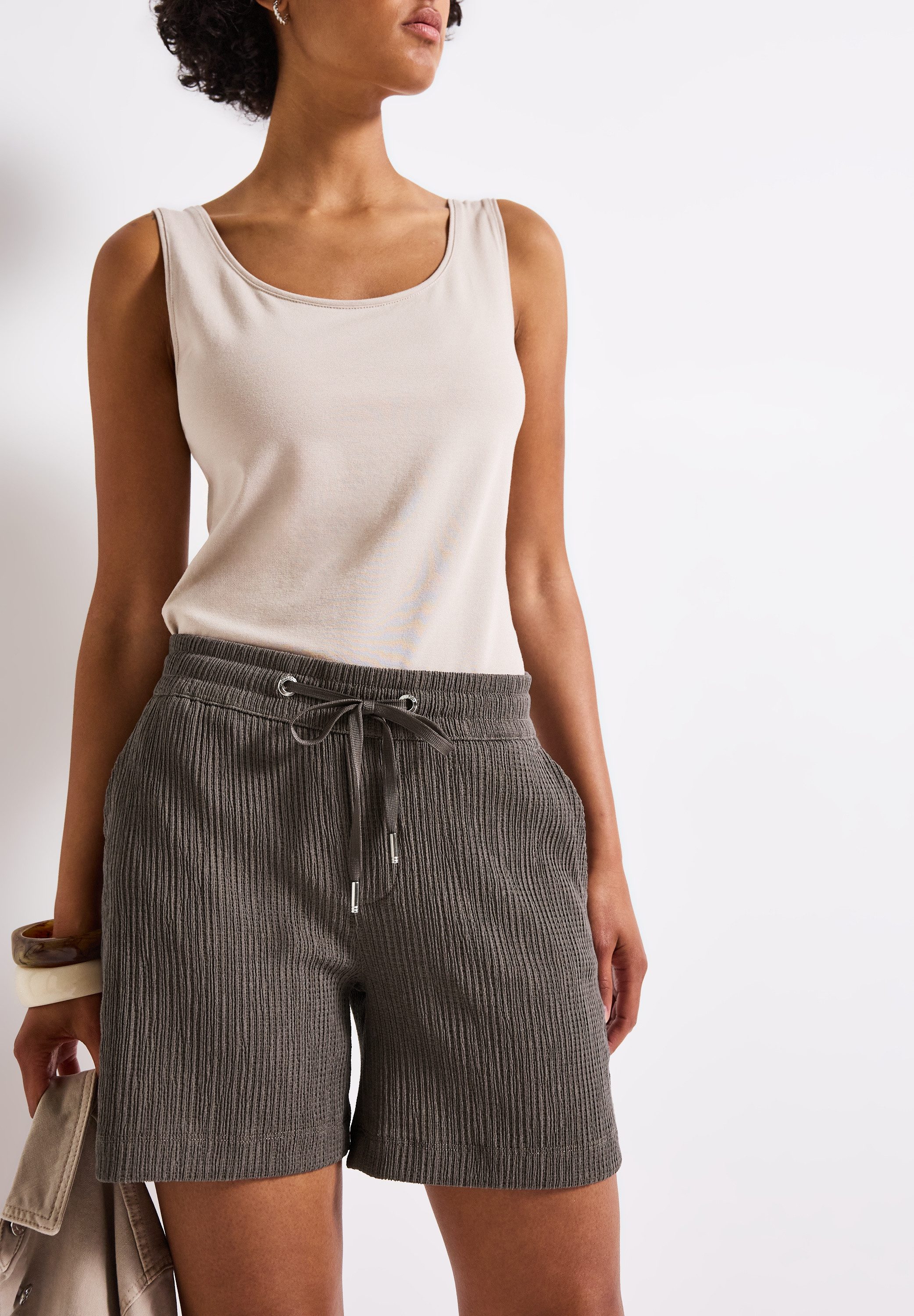 STREET ONE Short met structuur