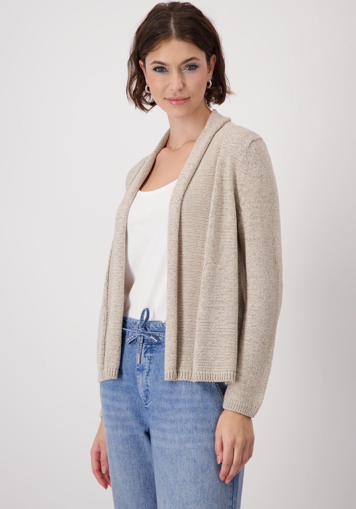 Monari Vest met omgeslagen rand