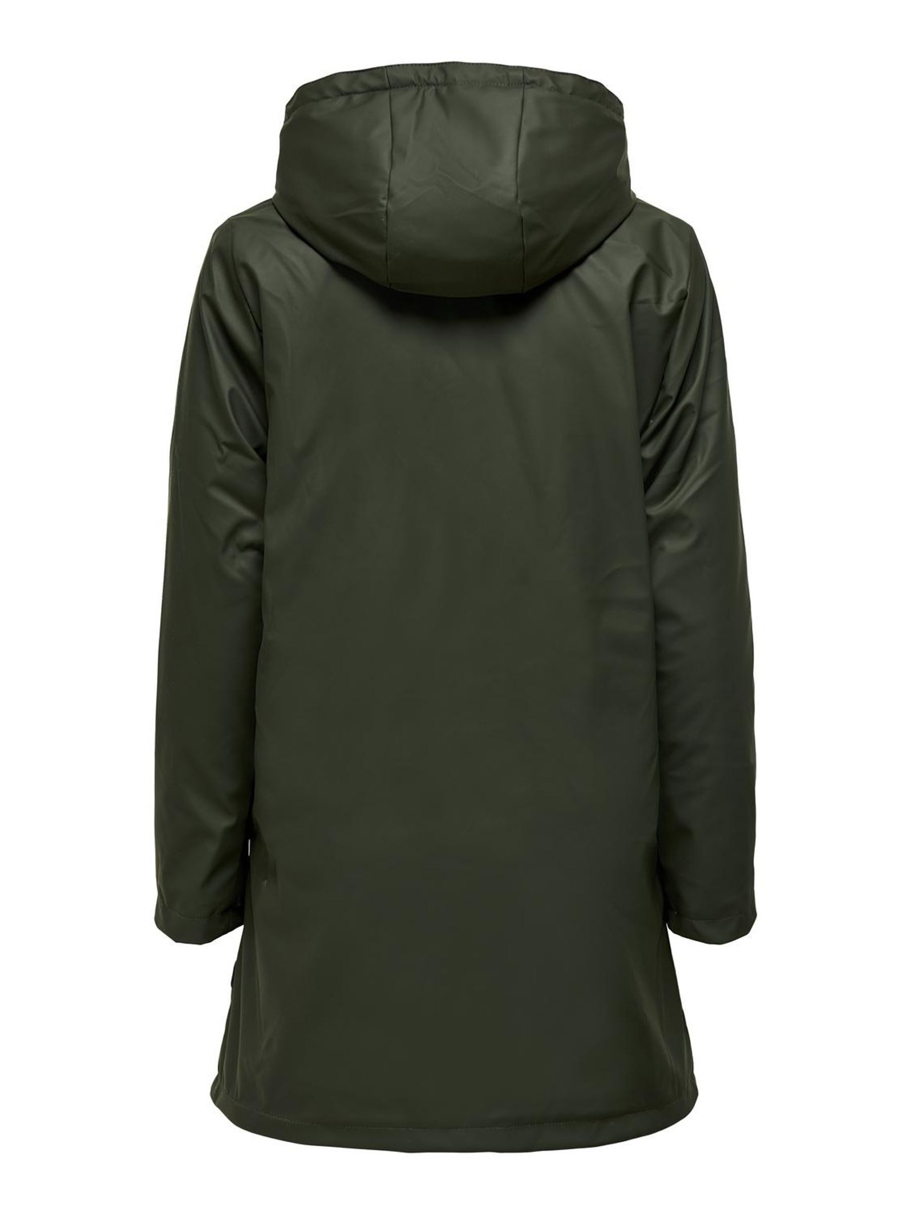 Only Functionele jas ONLSALLY RAINCOAT OTW NOOS met capuchon en voering van teddy-pluche