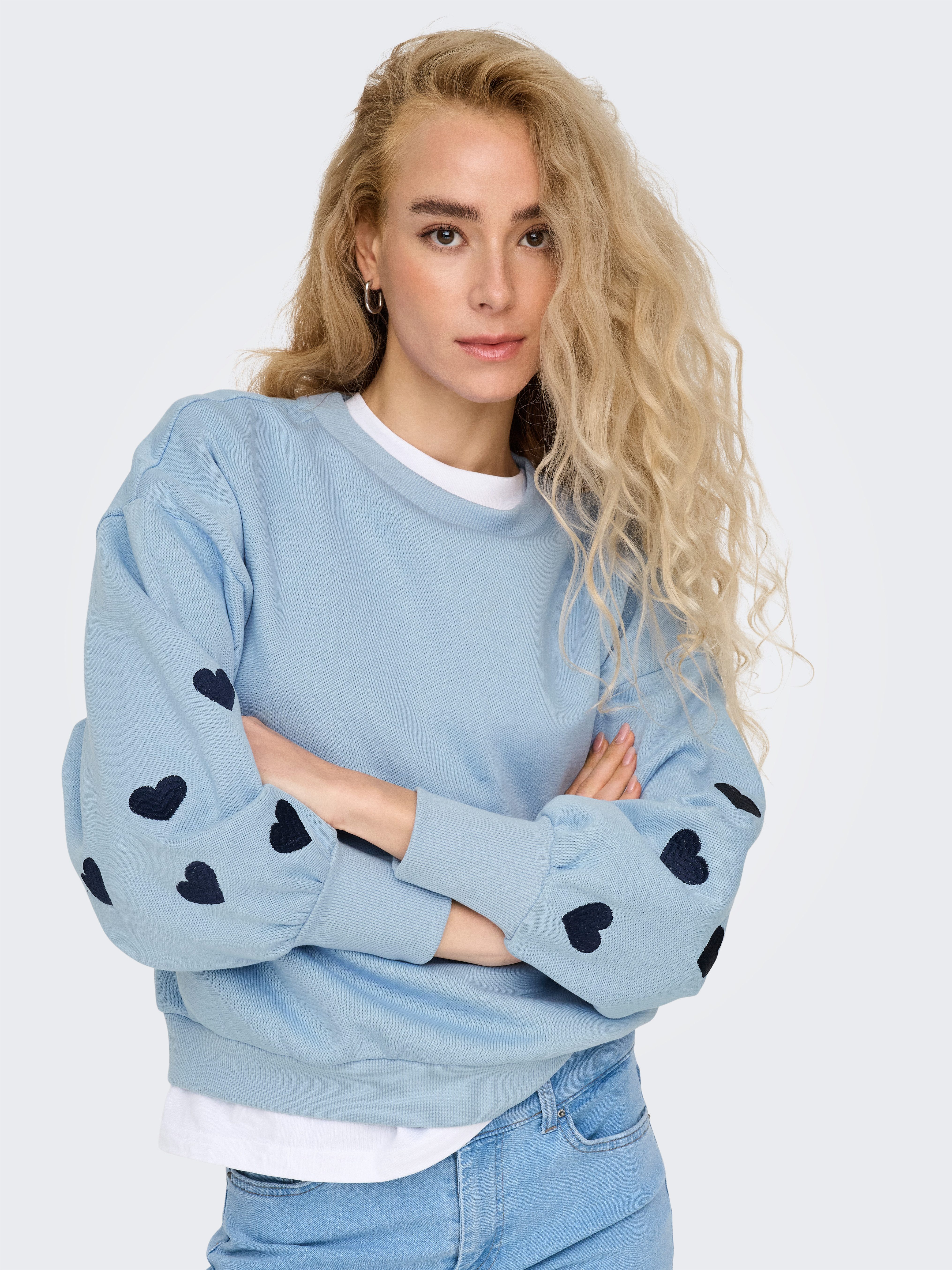 Only Sweatshirt ONLBECCA L/S O-NECK SWT