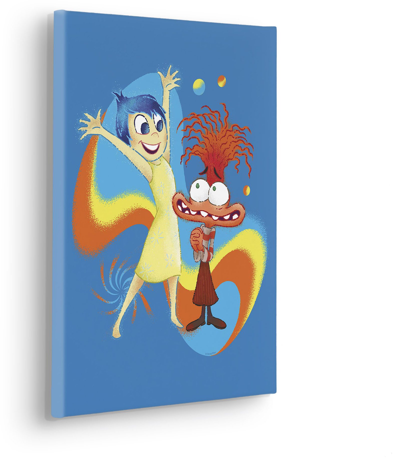Komar Artprint op linnen Disney and Pixar Inside Out Think Positive 300 x 280 cm (breedte x hoogte) - behang, vlies, woonkamer, slaapkamer (1 stuk)