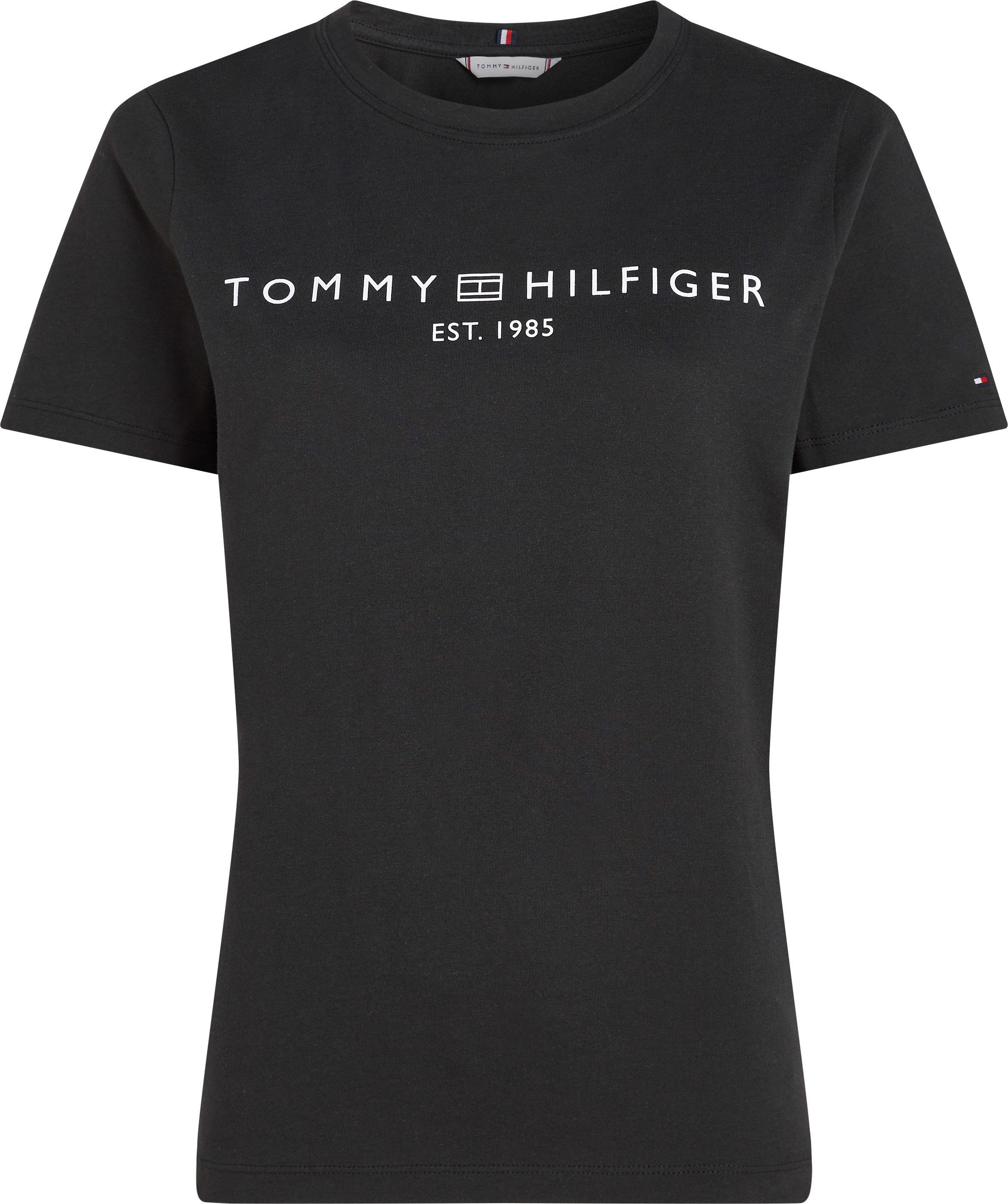 Tommy Hilfiger T-shirt REG CORP LOGO C-NK SS met een logo-opschrift