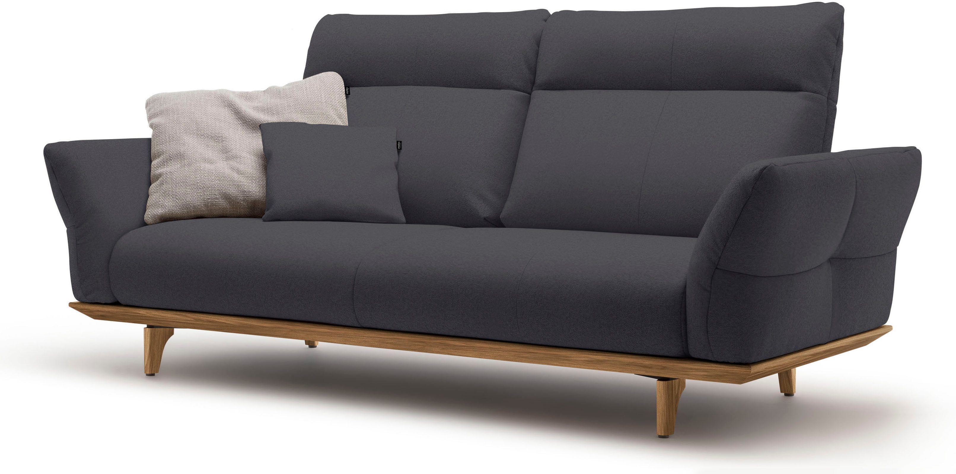 Creation BY ROLF BENZ 3-zitsbank Hs.460 Onderstel in walnotenhout, walnotenhouten poten, breedte 208 cm