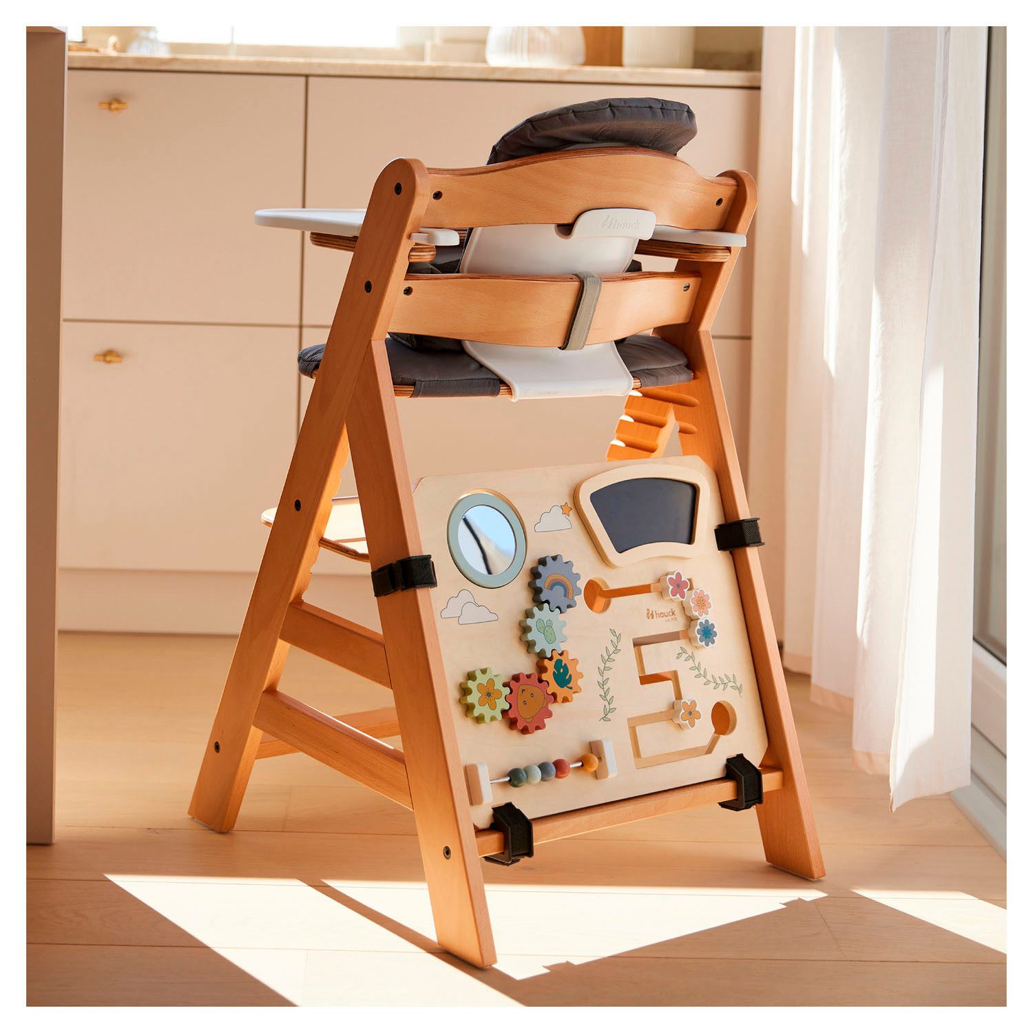Hauck Motoriekbord Highchair Play Board FSC® - beschermt bossen wereldwijd, voor hoge stoelen Alpha+, Beta+, Arketa