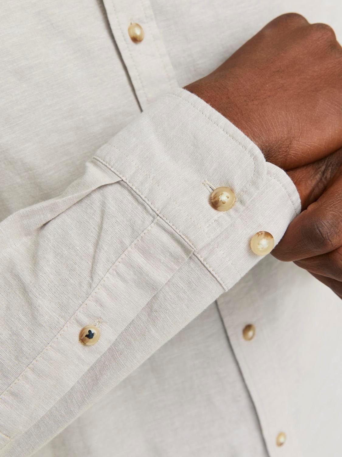 Jack & Jones Overhemd met lange mouwen JJESUMMER LINEN BLEND SHIRT LS SN