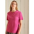 superdry t-shirt vintage logo t-shirt van biokatoen roze